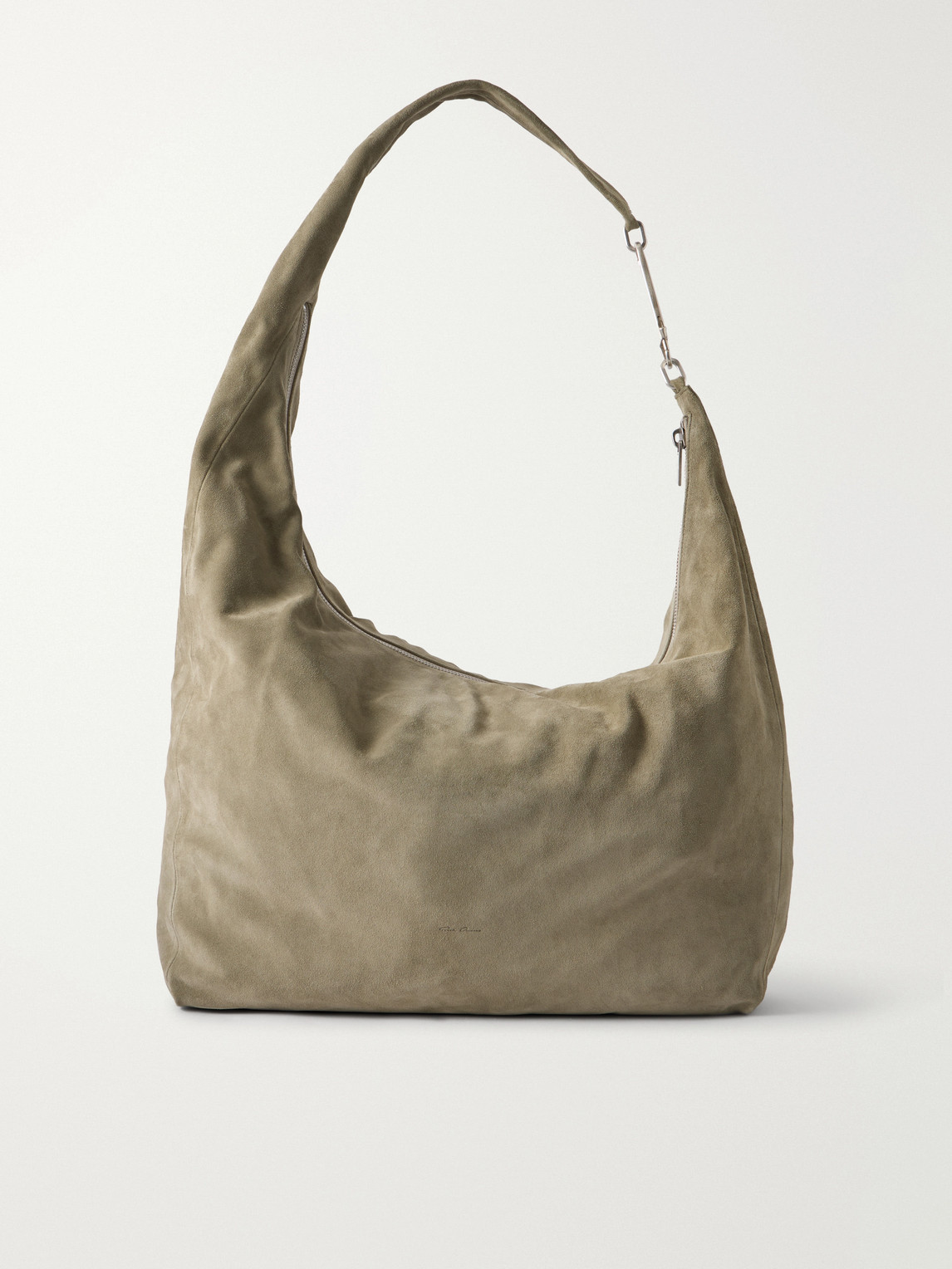 Rick Owens Gemini Suede Tote Bag In Neutrals