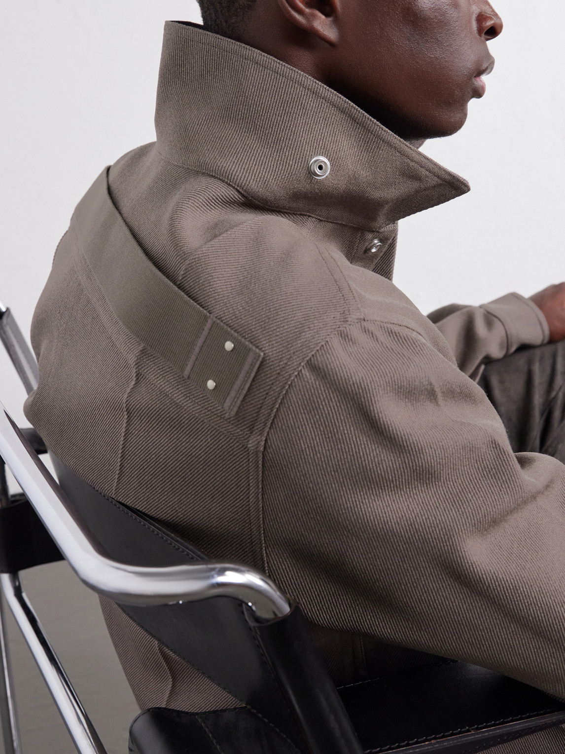 Virgin Wool Drill Overshirt