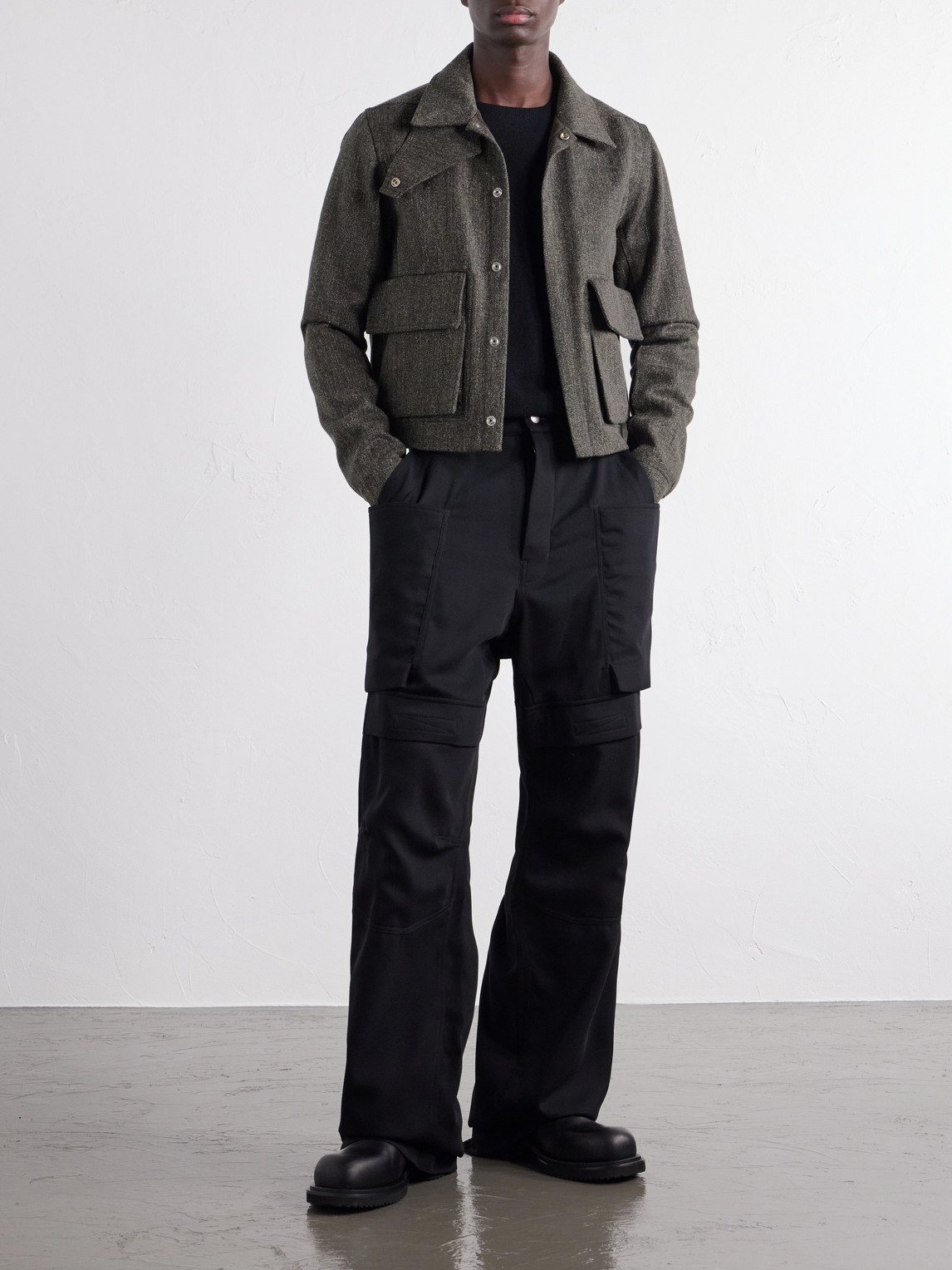 Tower Alice Mélange Wool Bomber Jacket
