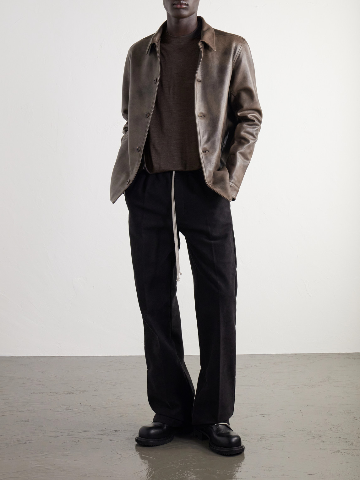 Jumbo Wool And Silk-Blend Jersey T-Shirt