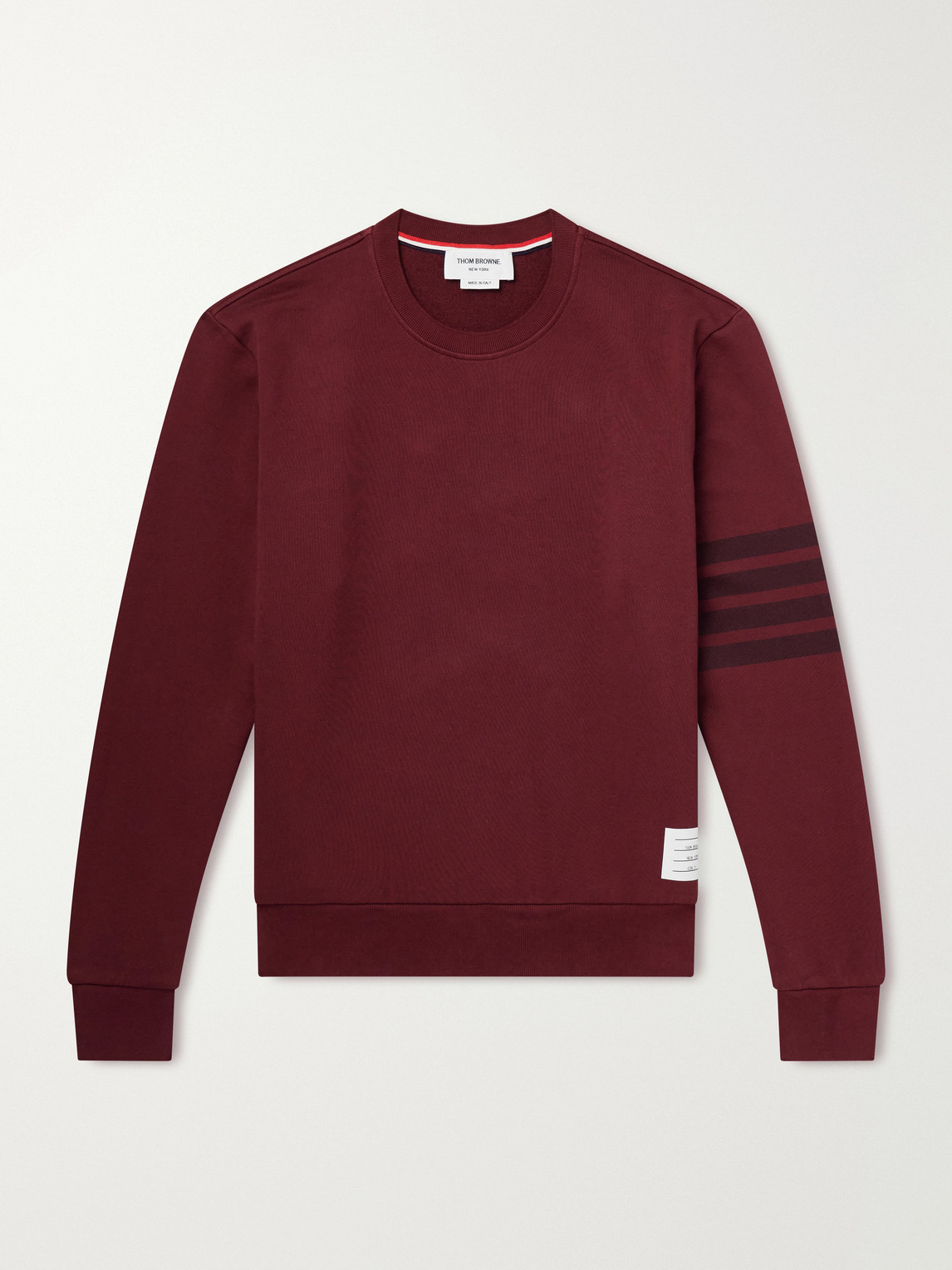 Thom Browne – 4-Bar Stripe Cotton-Jersey Sweatshirt