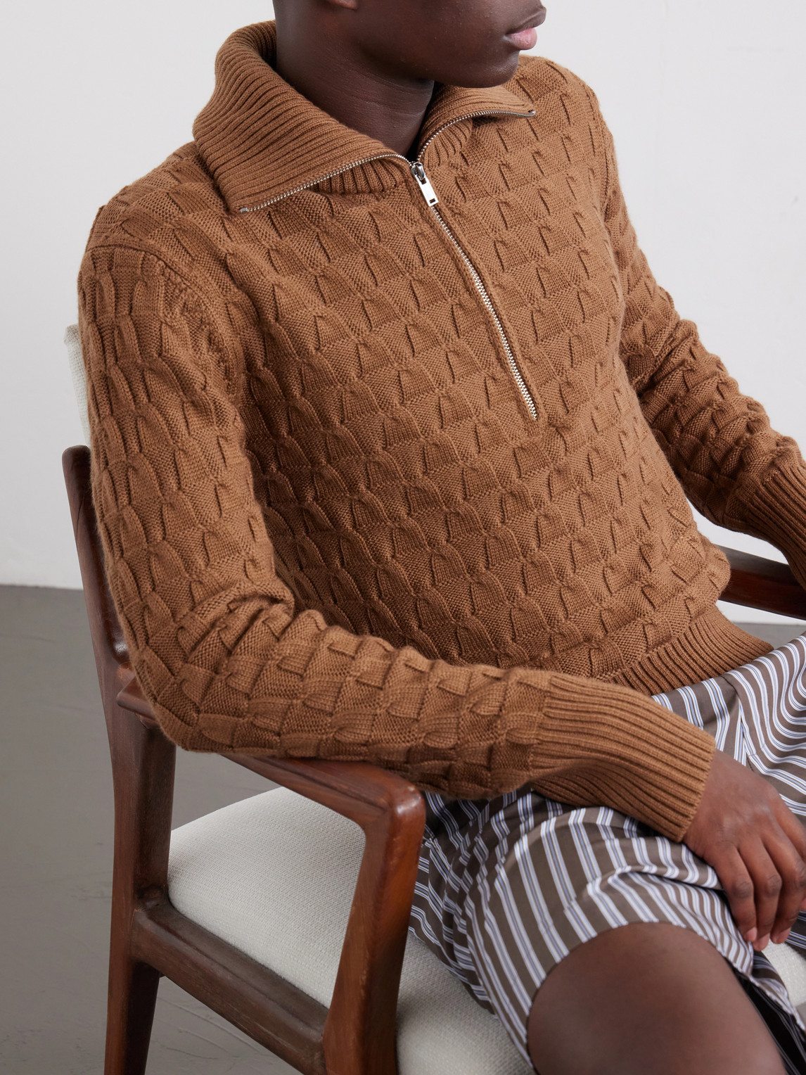 Wool Half-Zip Sweater