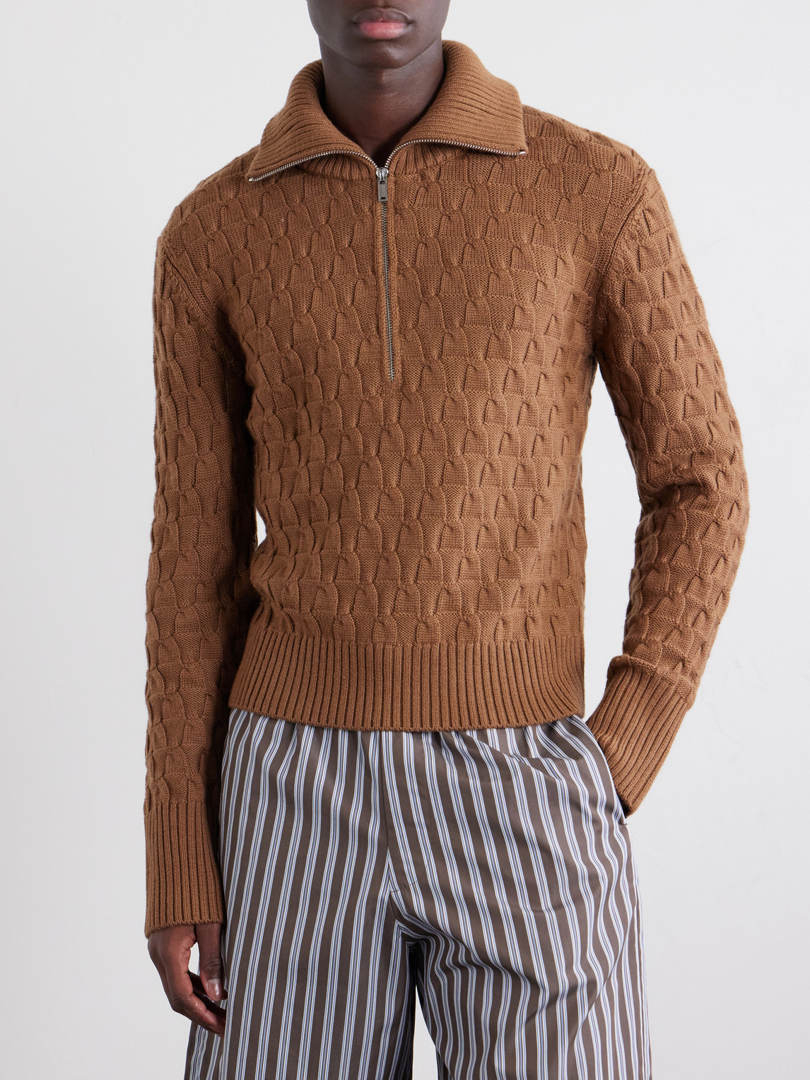 Wool Half-Zip Sweater