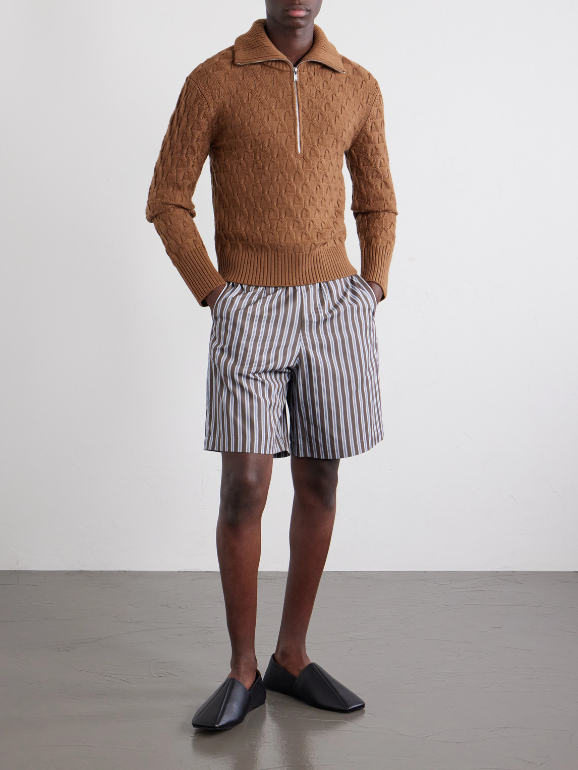 Wool Half-Zip Sweater