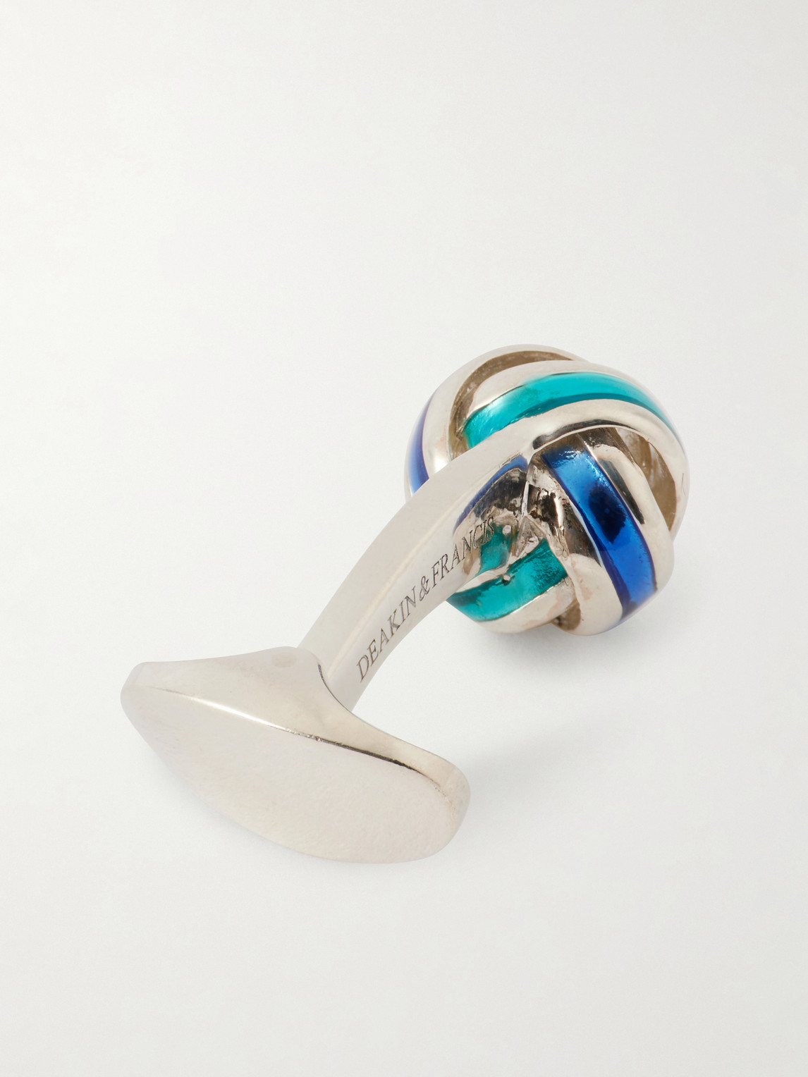  Deakin & Francis - Enamel Sterling Silver Cufflinks - Men - Blue 