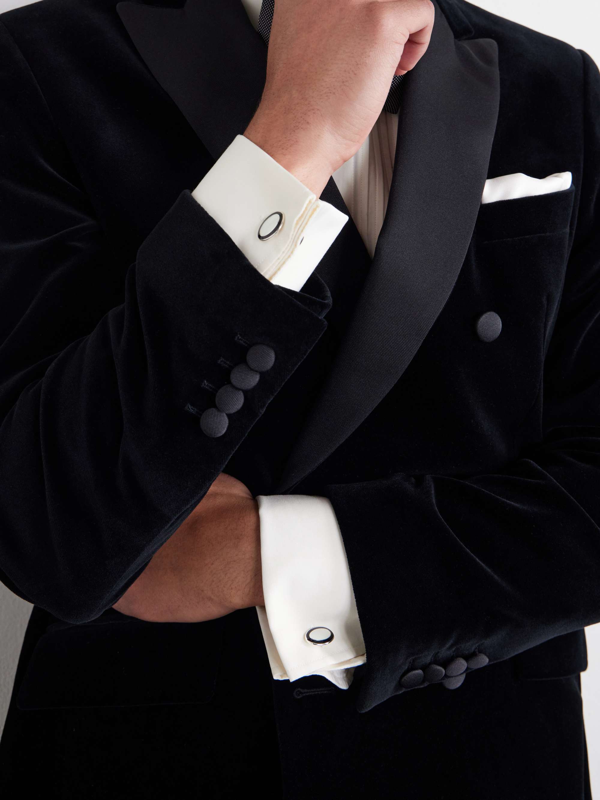 DEAKIN & FRANCIS Enamelled Sterling Silver Cufflinks