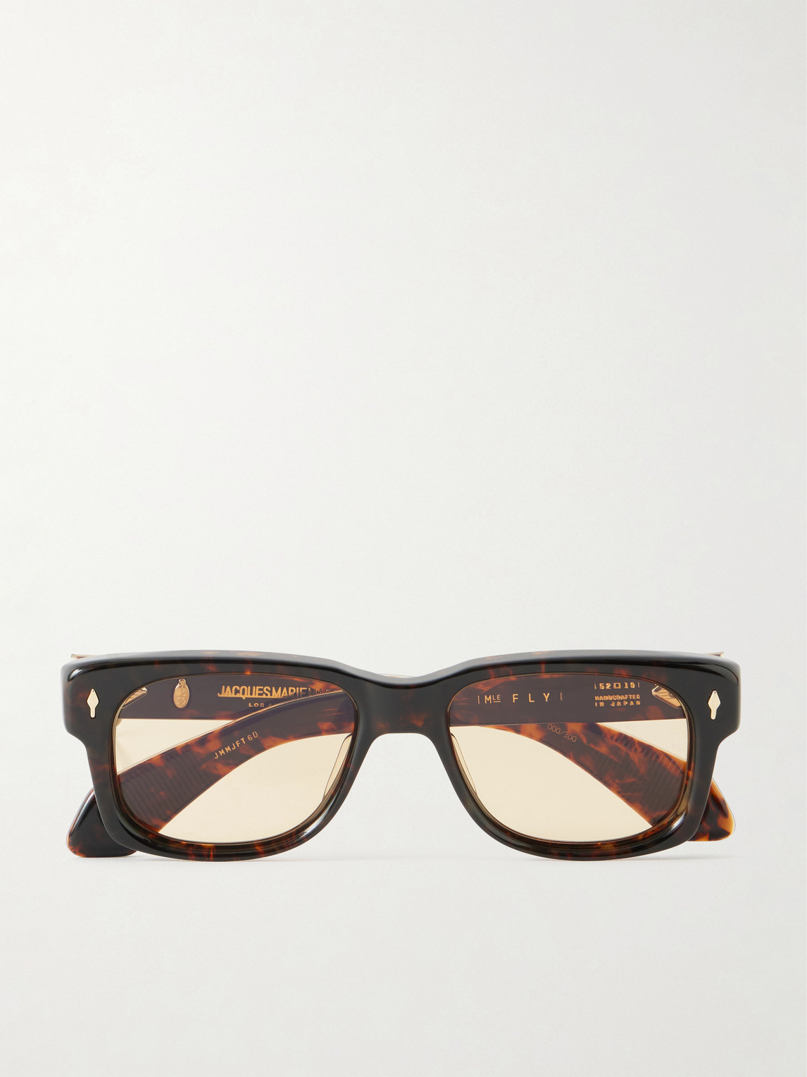 Jacques Marie Mage Jeff Goldblum Fly In London D-frame Acetate Sunglasses In Brown