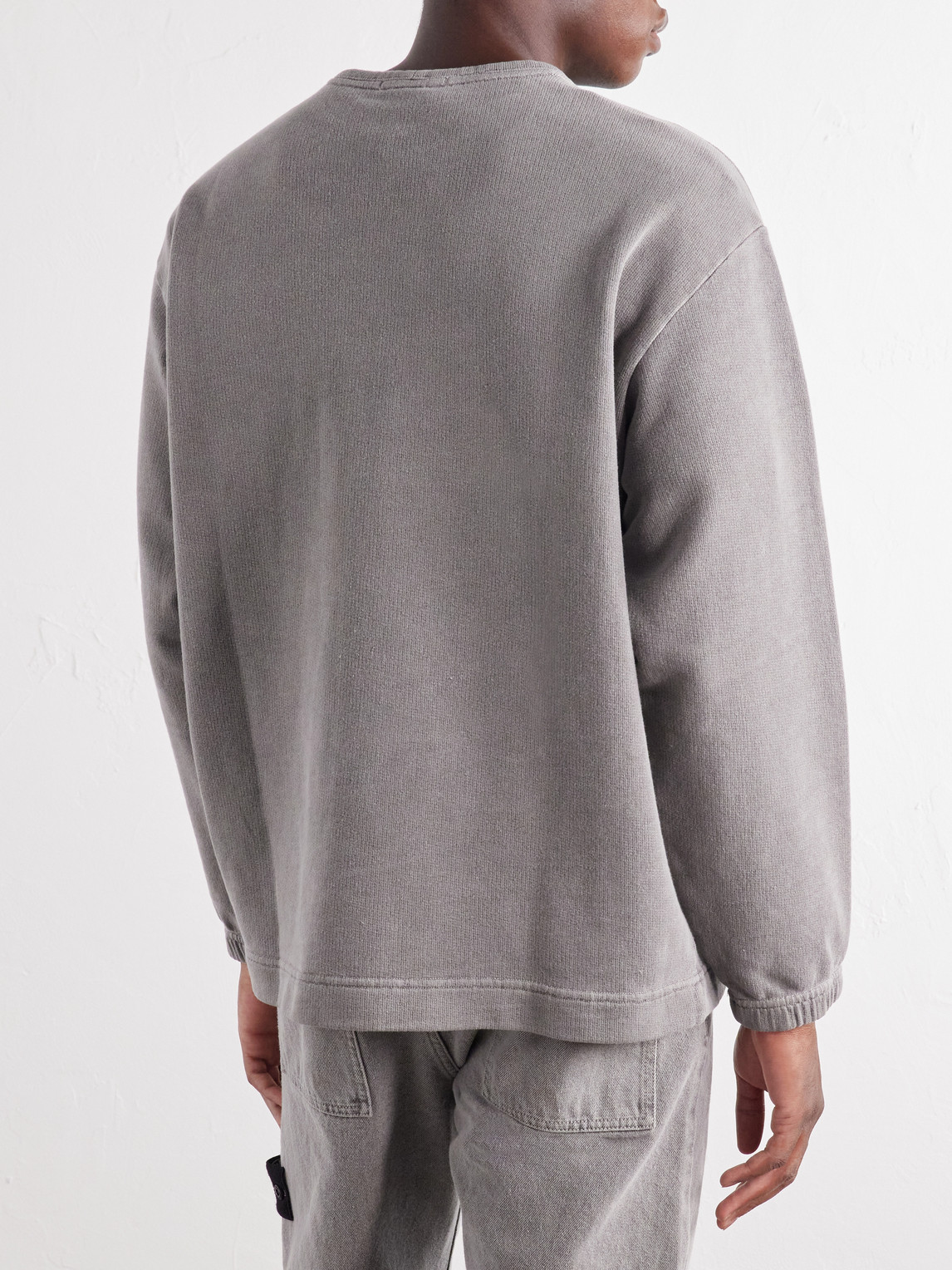 Mineral-Dyed Cotton-Fleece Sweatshirt