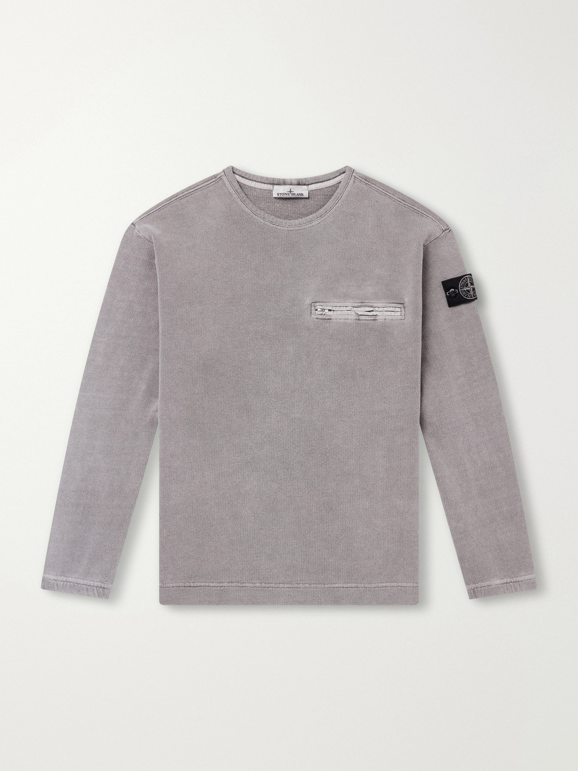 Mineral-Dyed Cotton-Fleece Sweatshirt