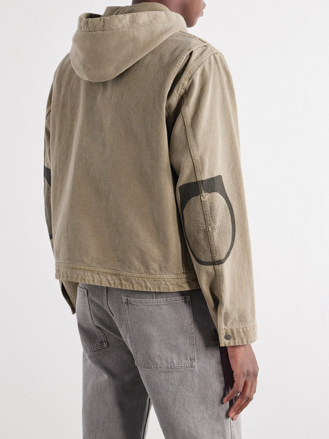 Hooded Mineral Dyed Cotton-Gabardine Jacket