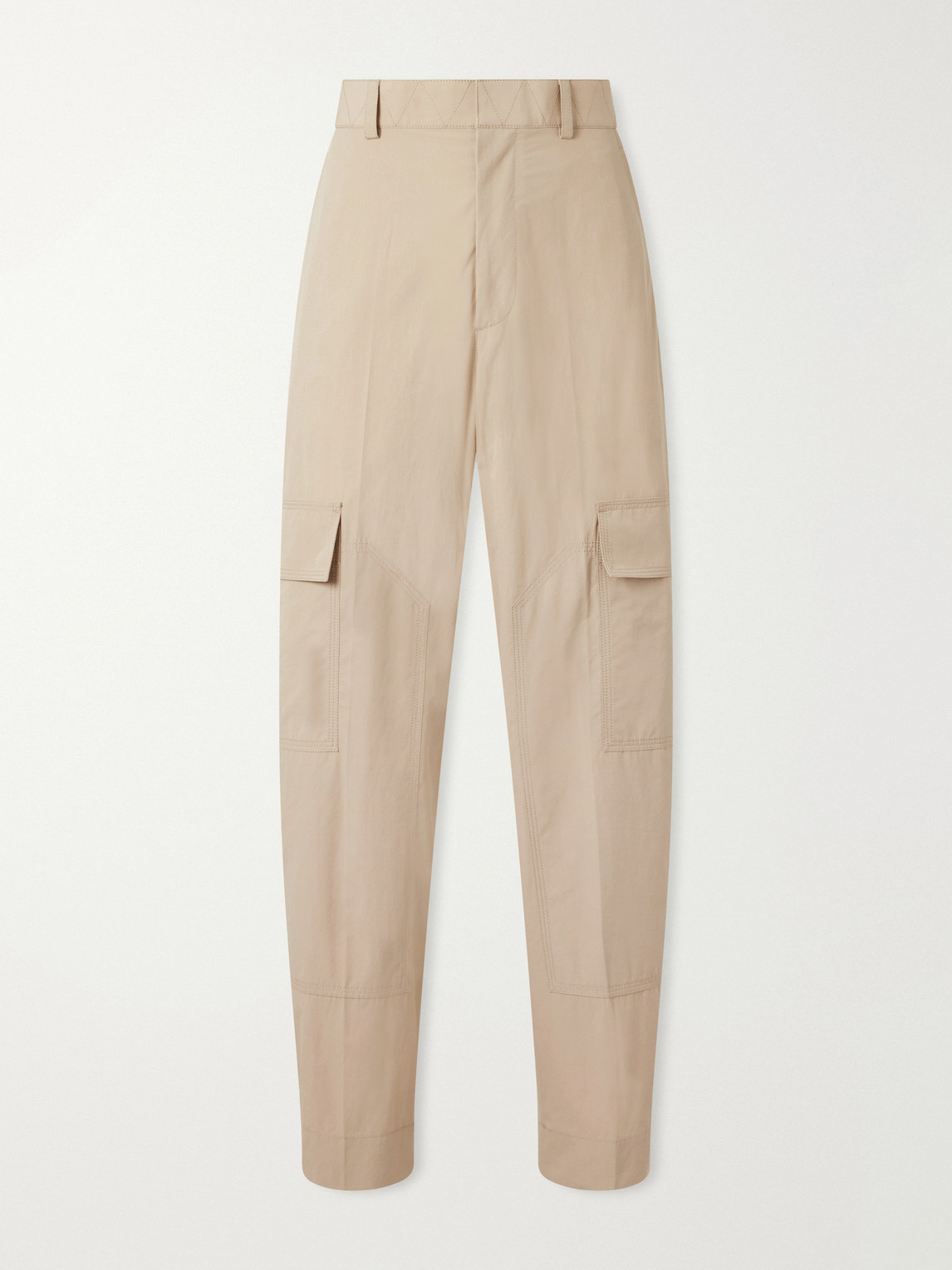 Straight-Leg Cotton-Toile Cargo Trousers