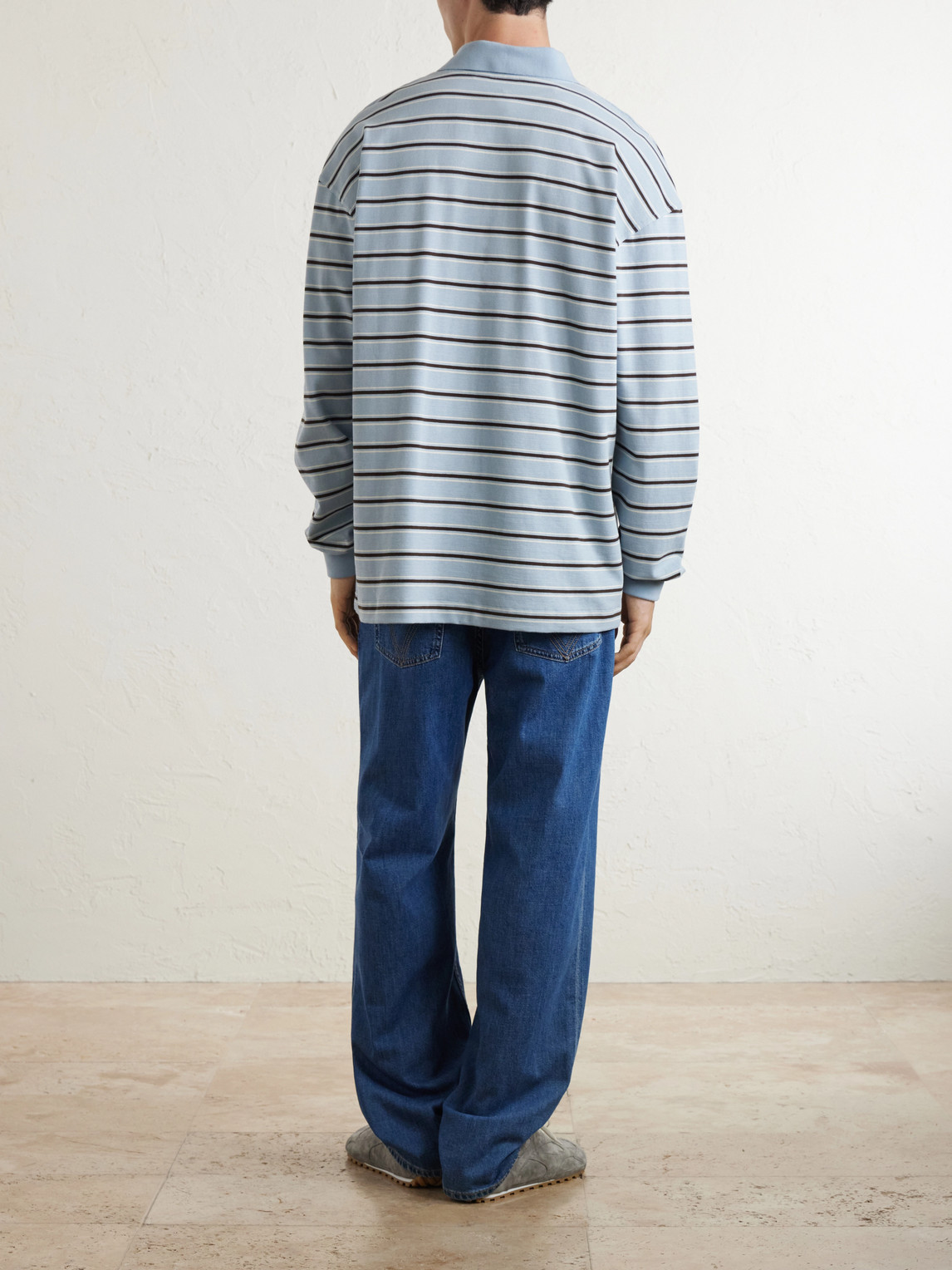Striped Cotton-Piqué Polo Shirt