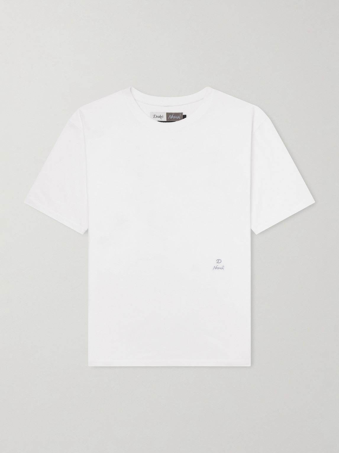 Drake's Nanga Printed Cotton-jersey T-shirt In Multi