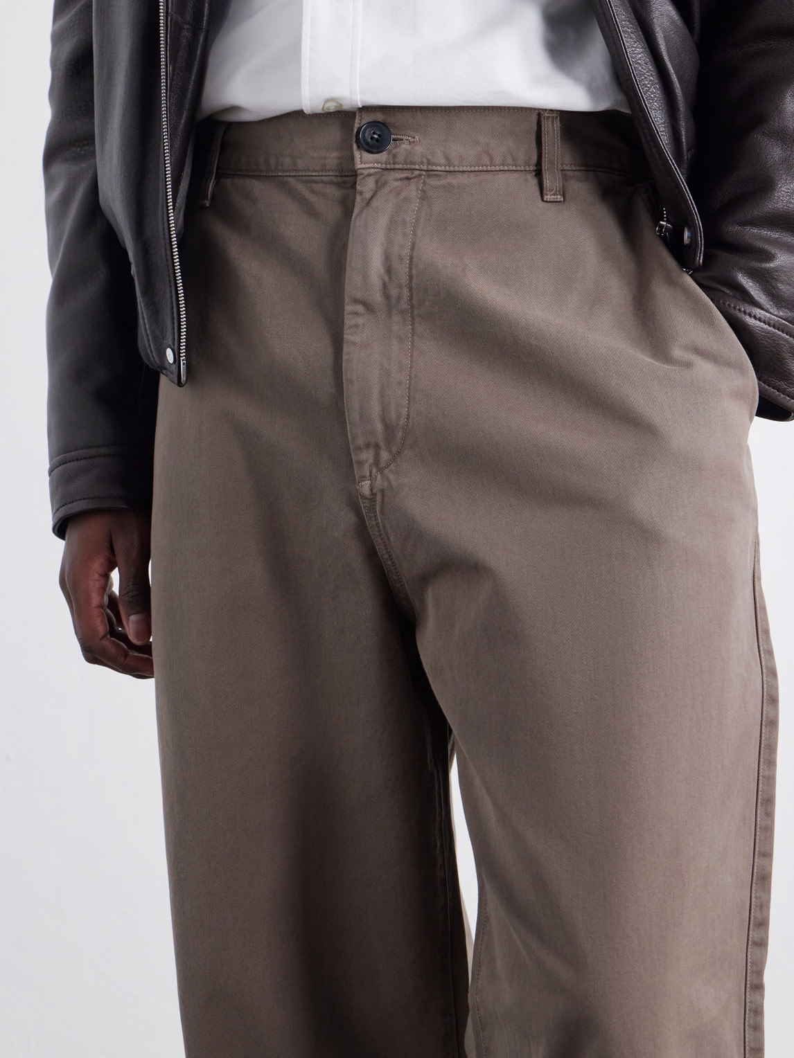 Warwick Wide-Leg Cotton-Twill Trousers