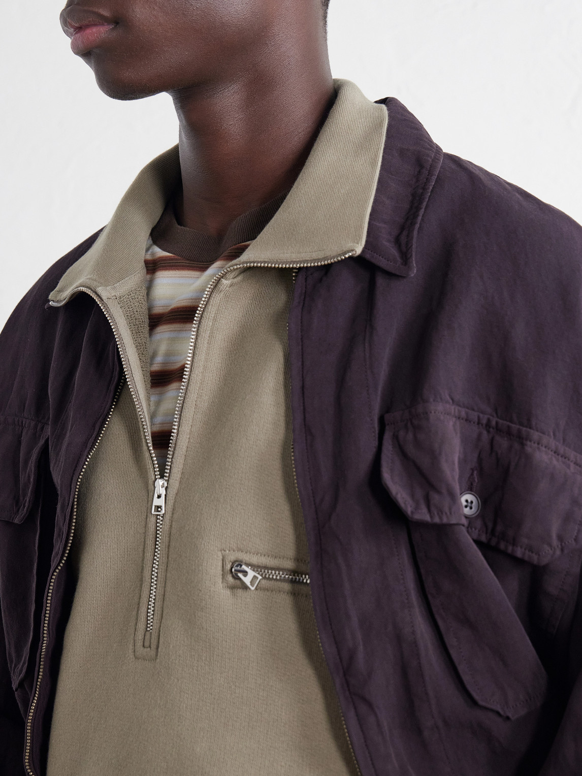 Pavillion Cotton-Jersey Half-Zip Sweatshirt