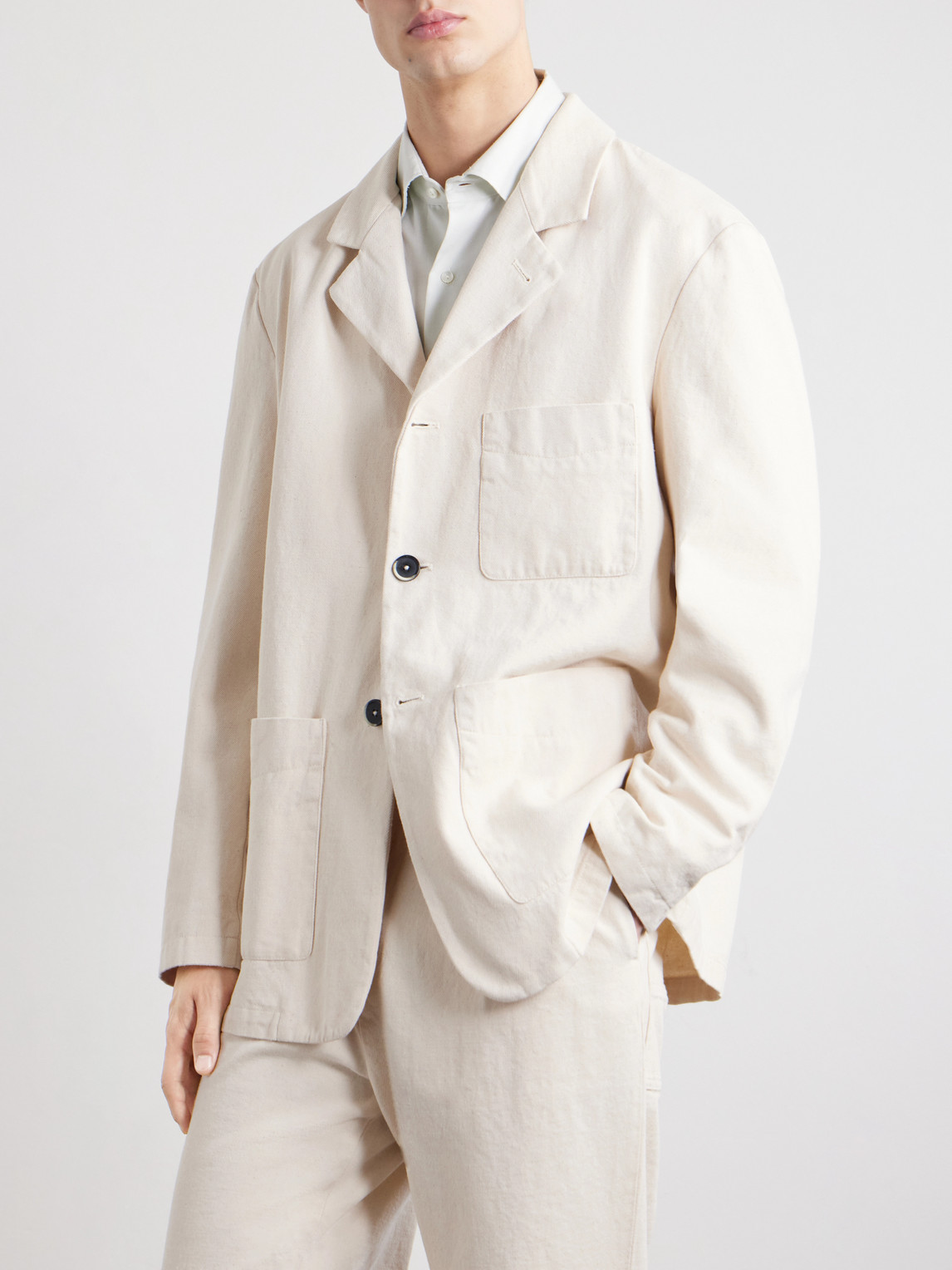 Cotton-Drill Suit Jacket