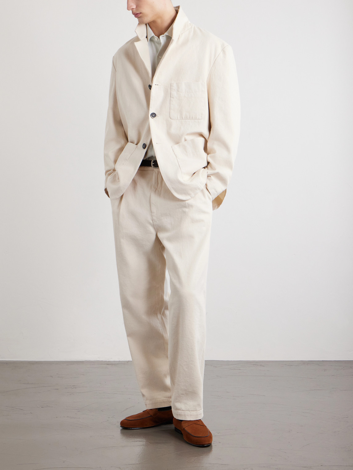 Cotton-Drill Suit Jacket