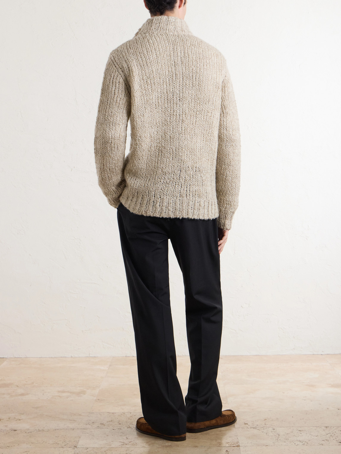 Barena Alpaca, Wool and Linen-Blend Cardigan - Men | Thumbnail 4