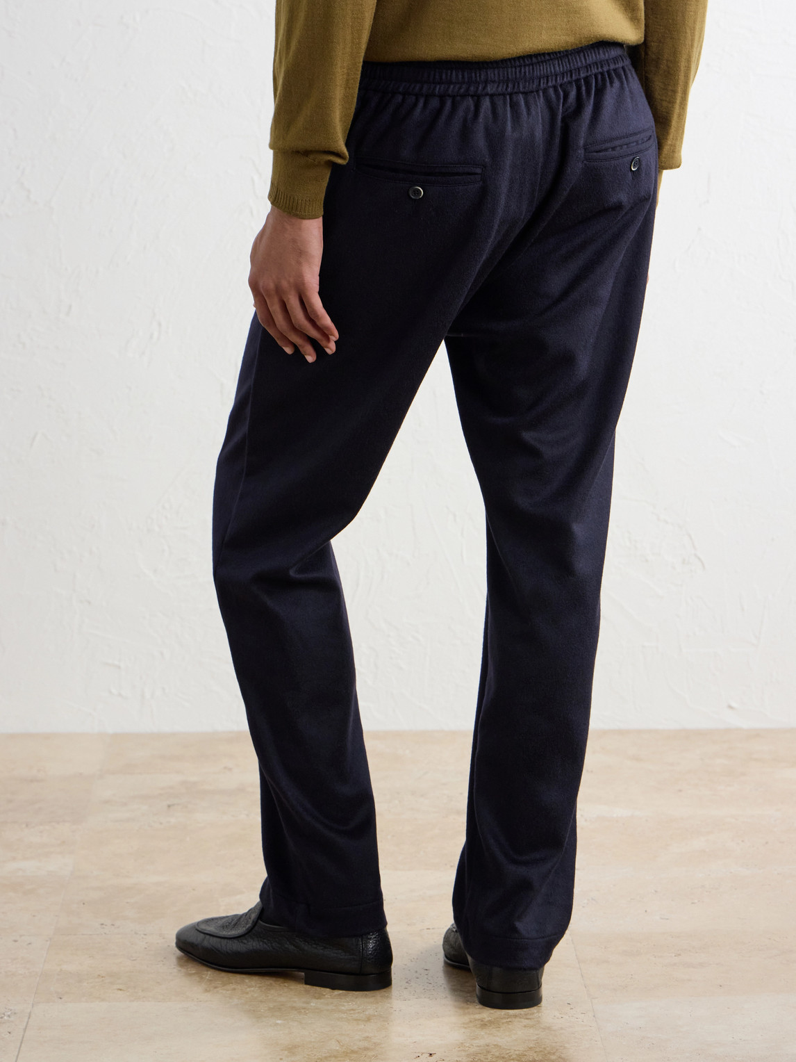 Straight-Leg Cashmere Trousers