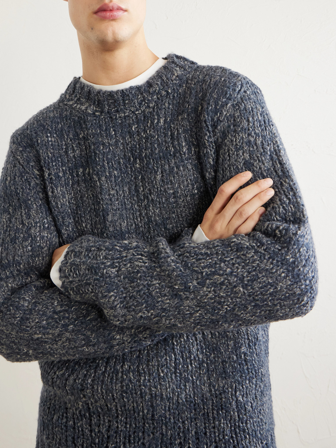 Alpaca, Wool And Linen-Blend Sweater