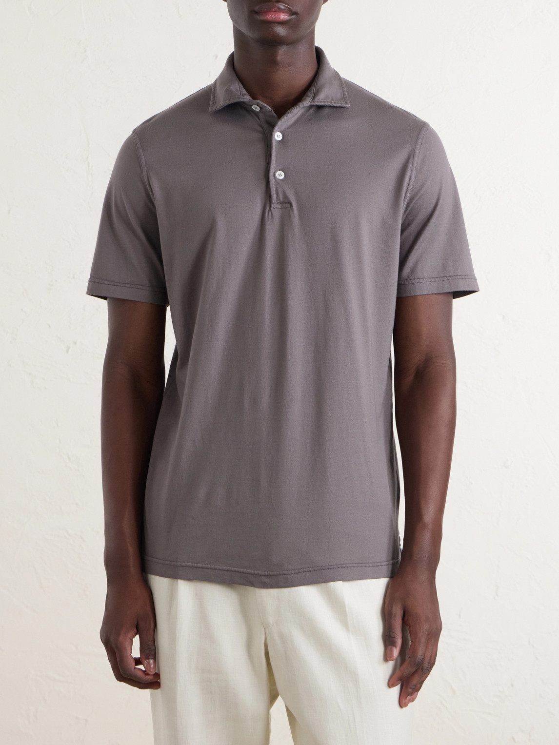 FEDELI Cotton-Jersey Polo Shirt - Men | Thumbnail 3 FEDELI Cotton-Jersey Polo Shirt - Men | Thumbnail 3