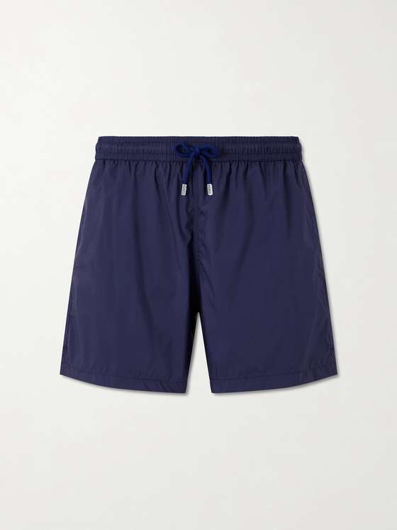 Fedeli Madeira Airstop Straight-Leg Mid-Length Swim Shorts