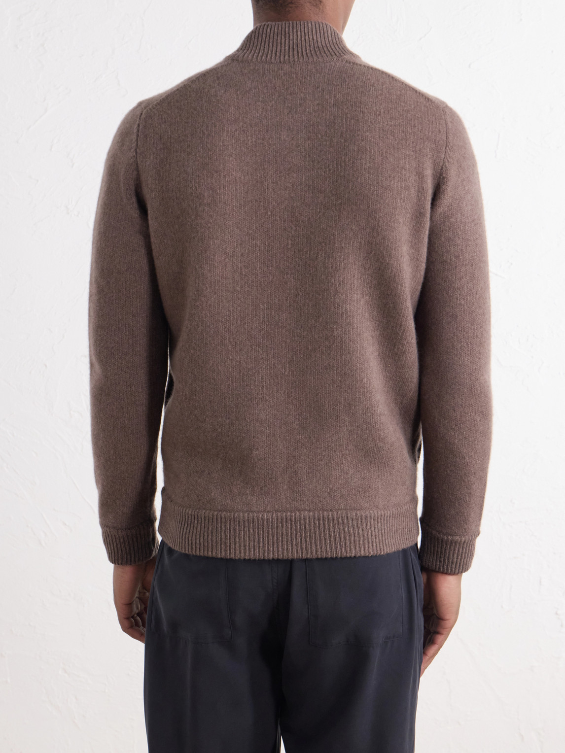 Berkley Wool And Cashmere-Blend Zip-Up Sweater