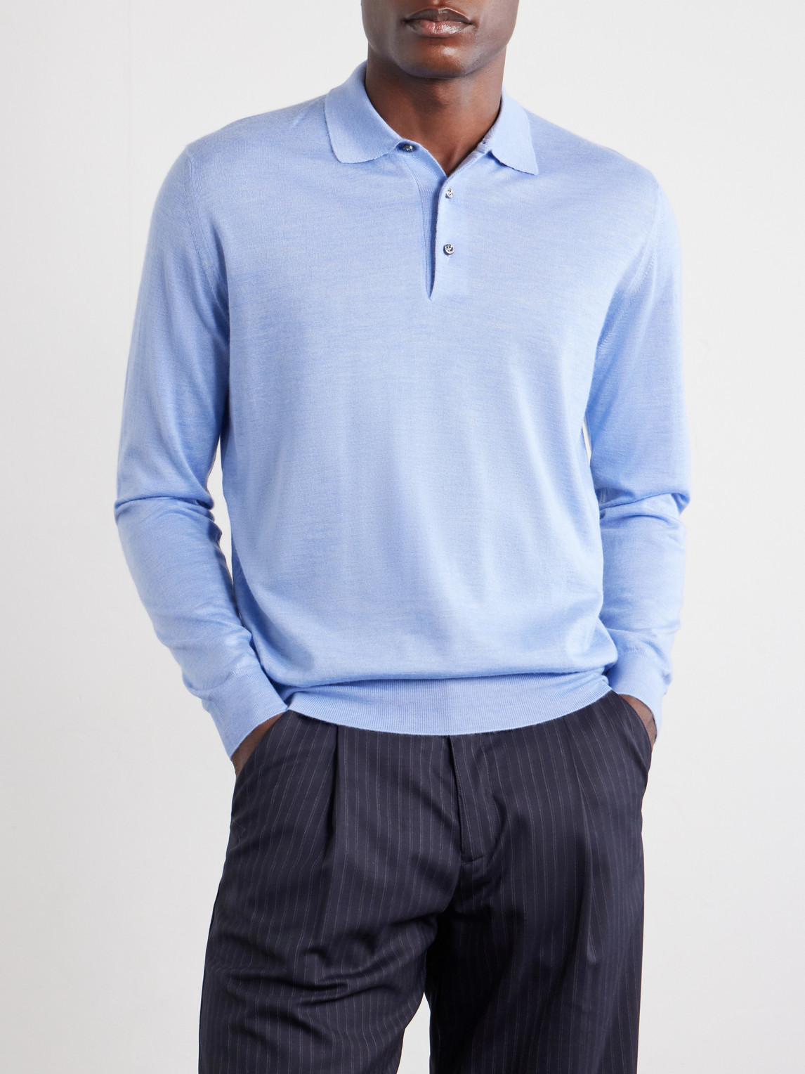 Sportman Cashmere And Silk-Blend Polo Shirt