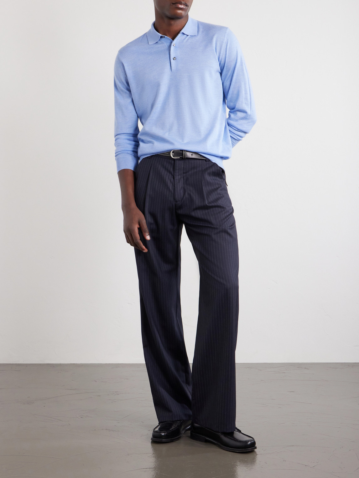 Sportman Cashmere And Silk-Blend Polo Shirt