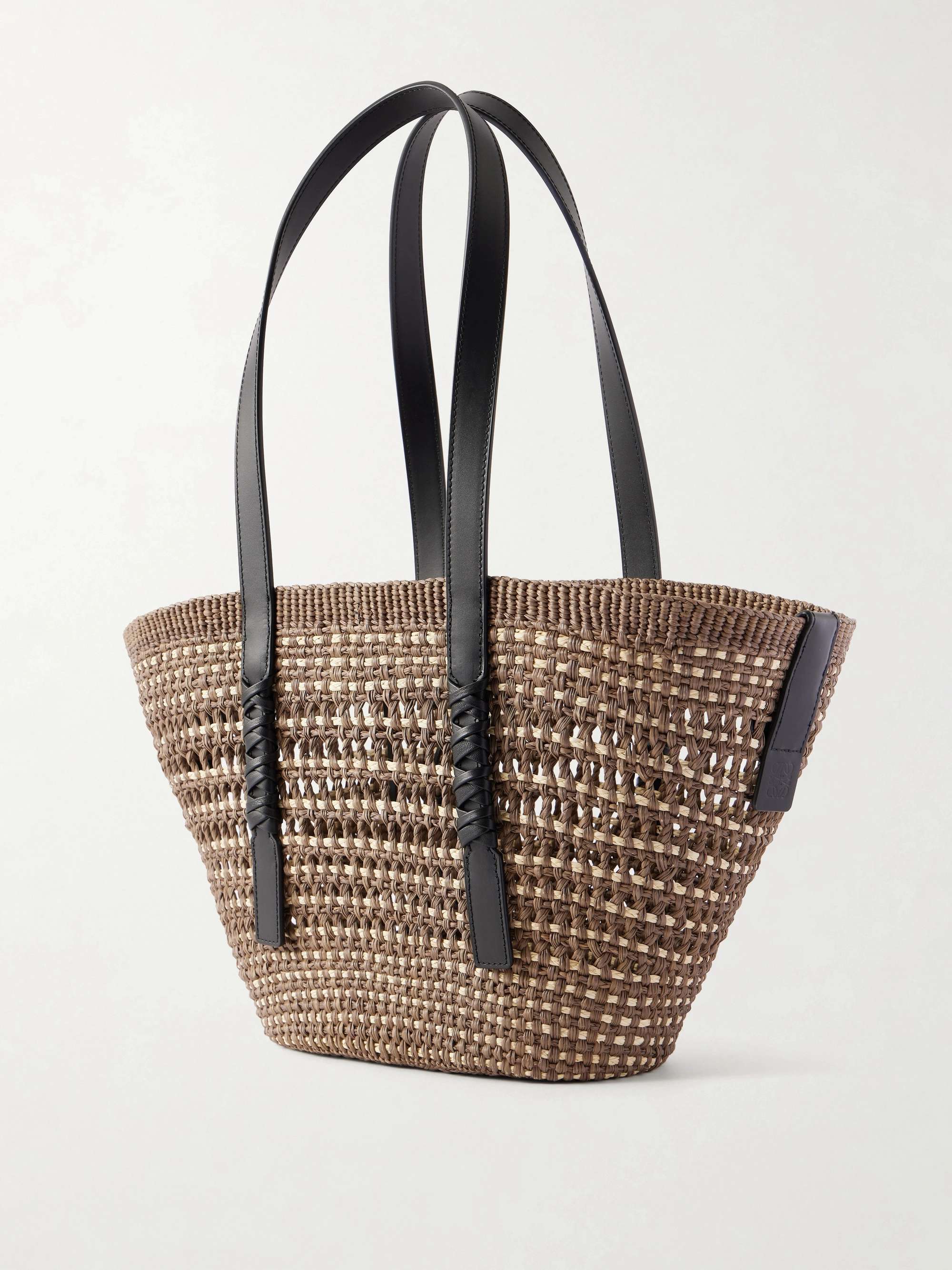 LOEWE + Paula's Ibiza Logo-Embellished Leather-Trimmed Palm de