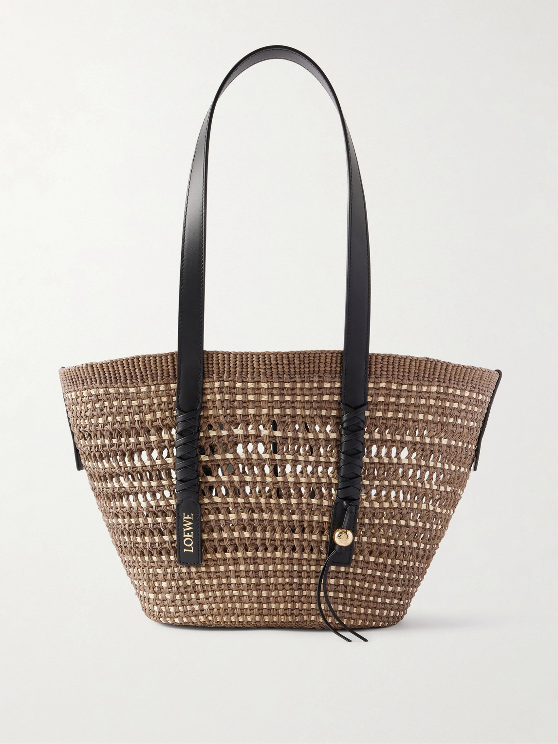 Loewe Paula's Ibiza Logo-Embellished Leather-Trimmed Palm de Iraca Leaves Tote Bag - Men - Men's Accessories