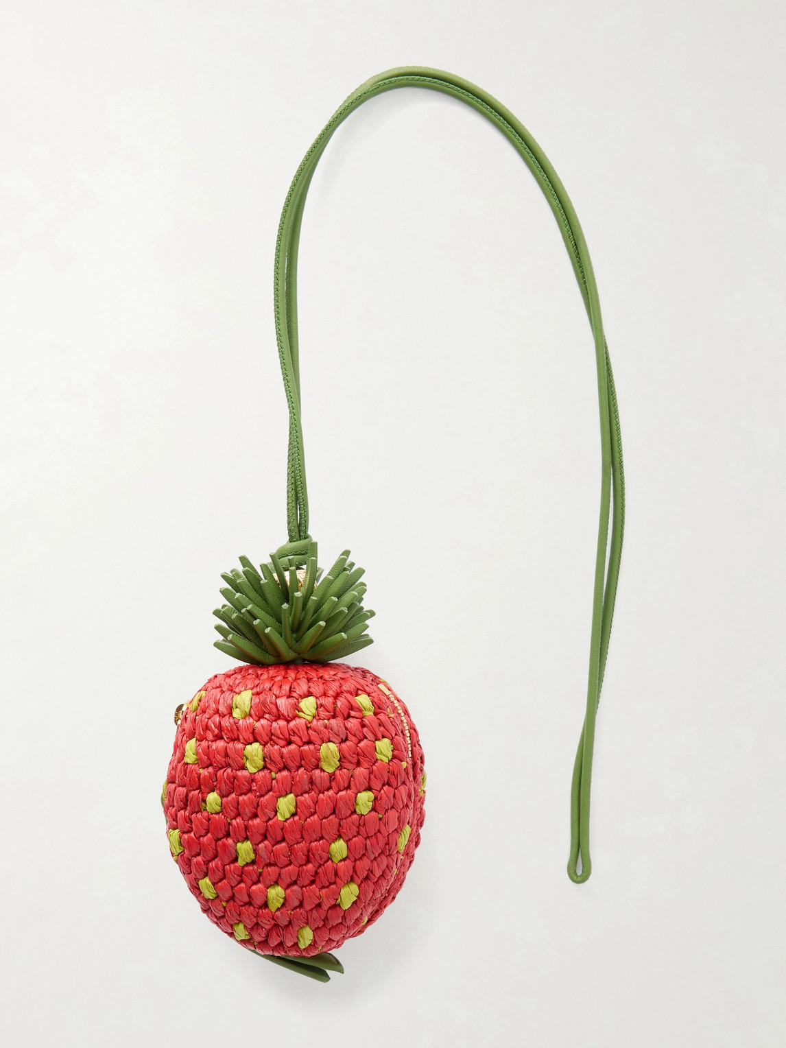 Loewe Paula's Ibiza Strawberry Leather-Trimmed Raffia Pouch - Men | Thumbnail 5 Loewe Paula's Ibiza Strawberry Leather-Trimmed Raffia Pouch - Men | Thumbnail 5
