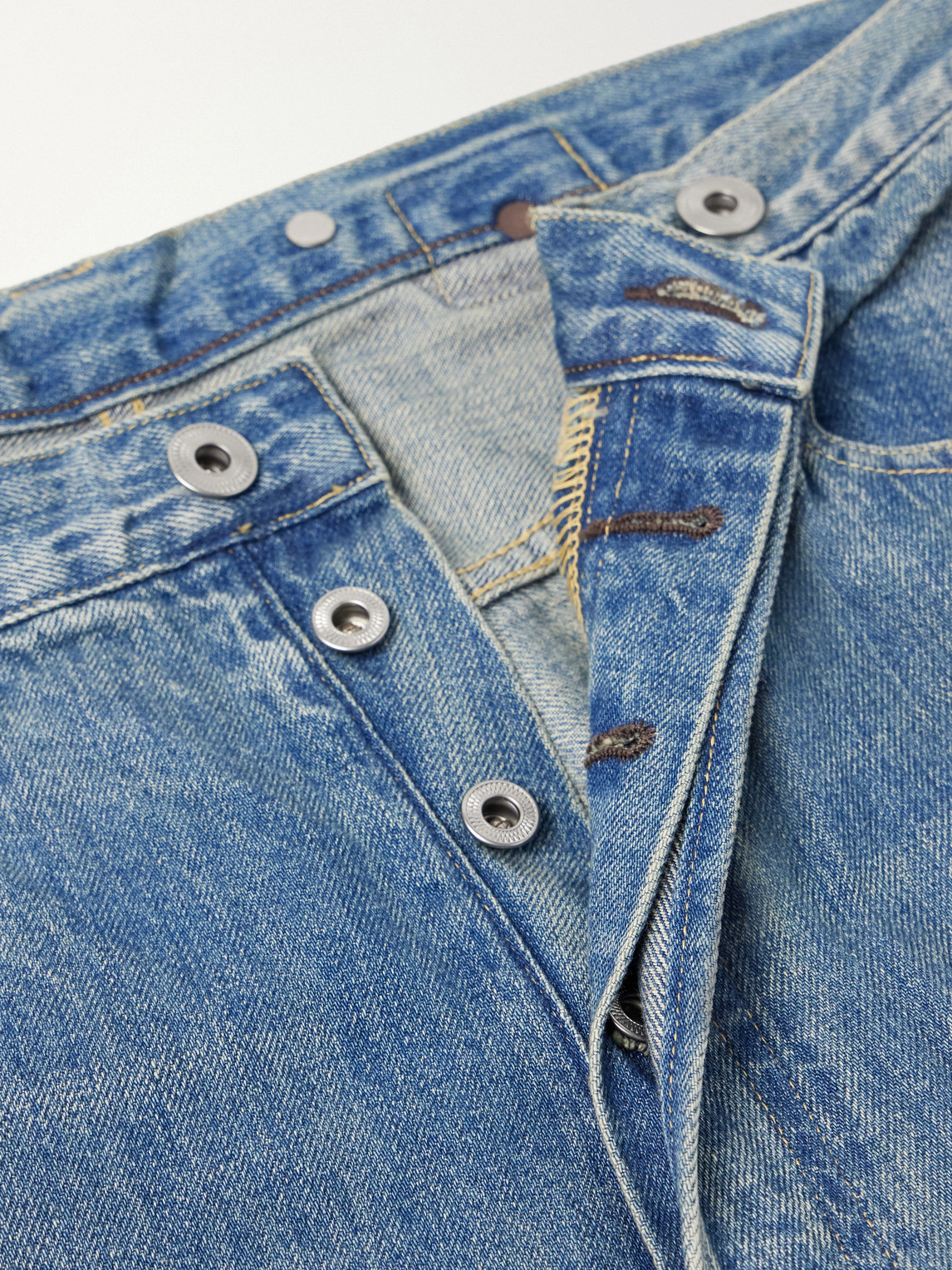 Tapered Distressed Jeans
