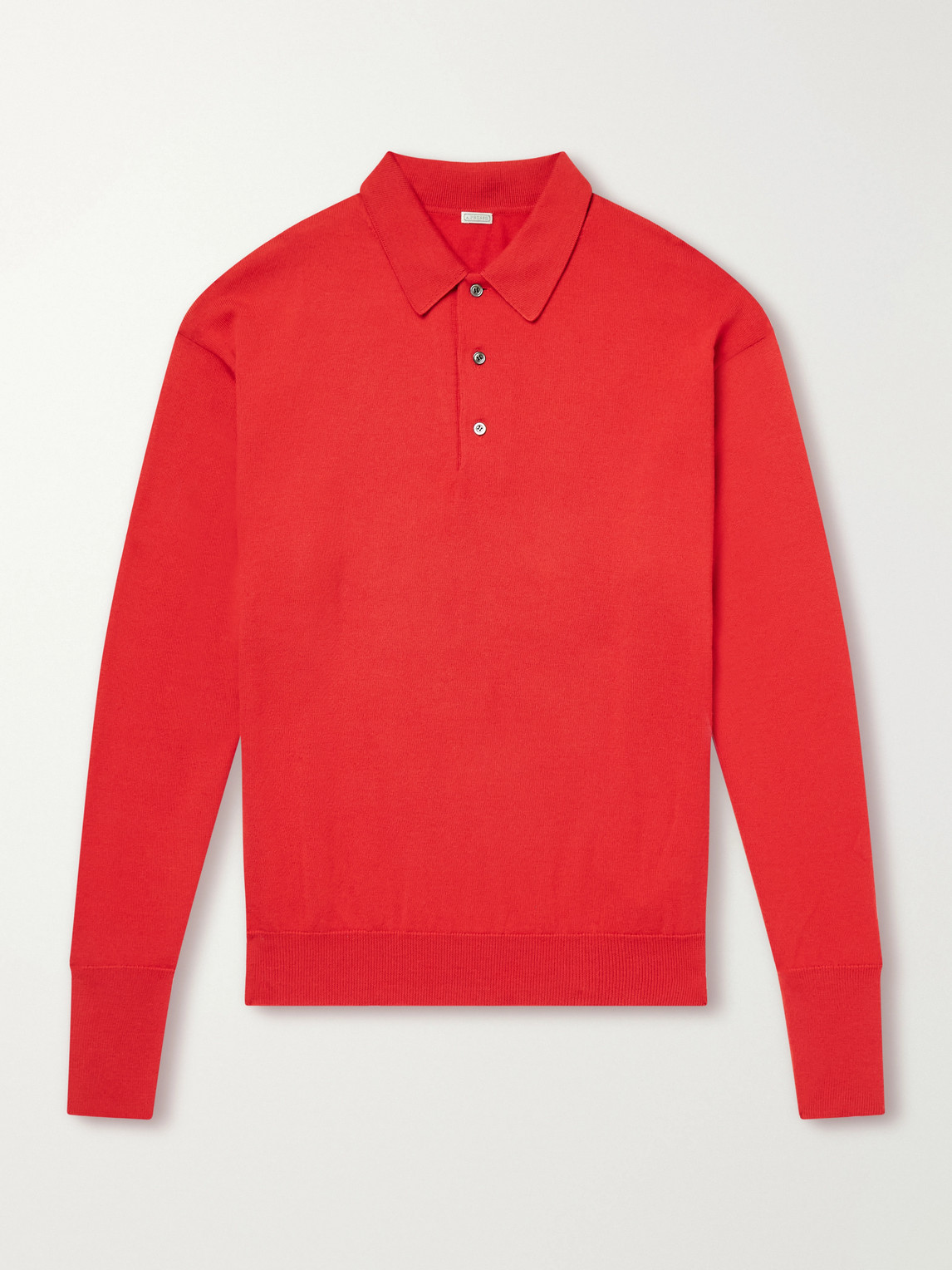 A.presse Wool Polo Shirt In Red