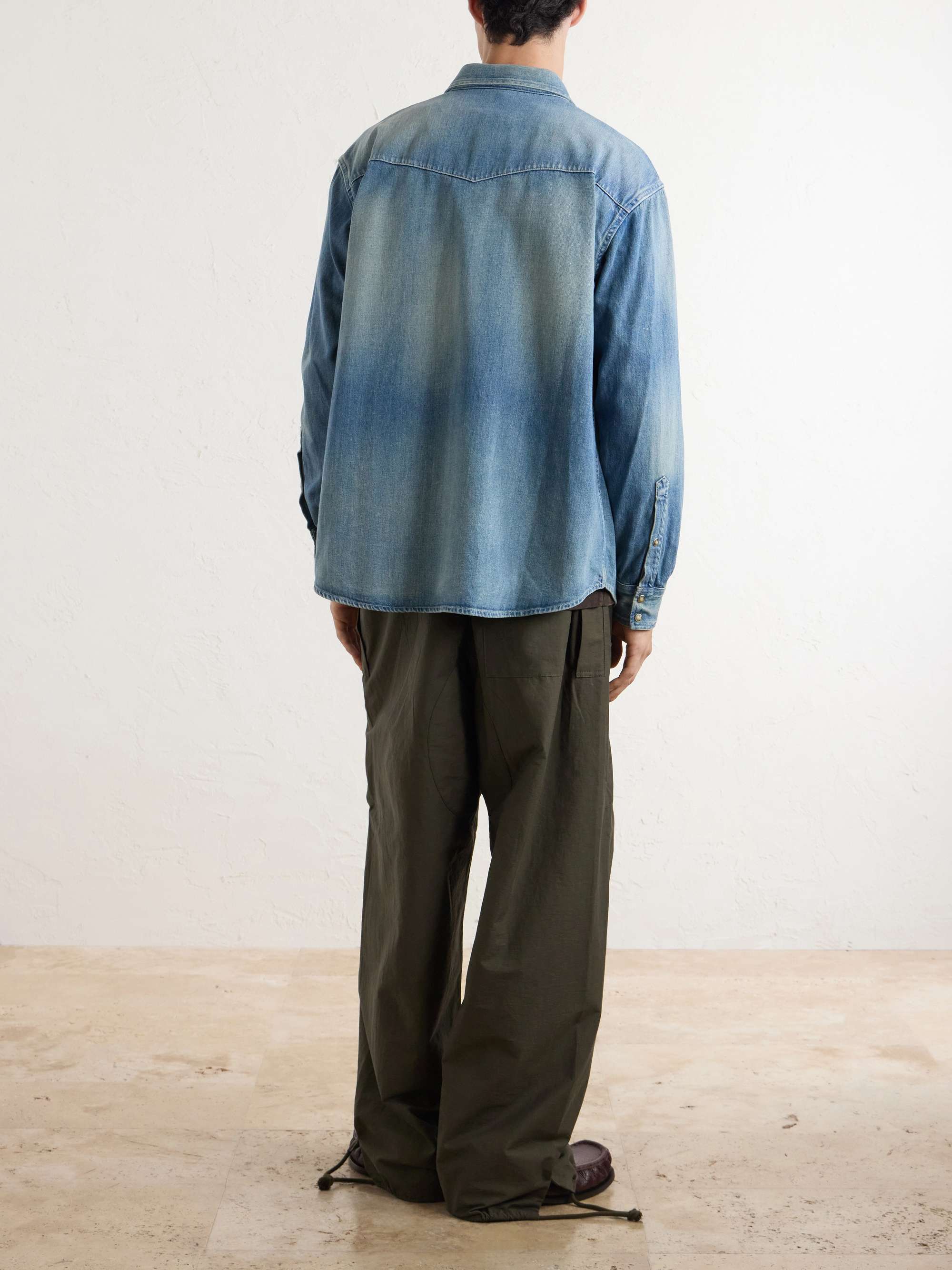 A.PRESSE Vintage Western Denim Shirt for Men | MR PORTER