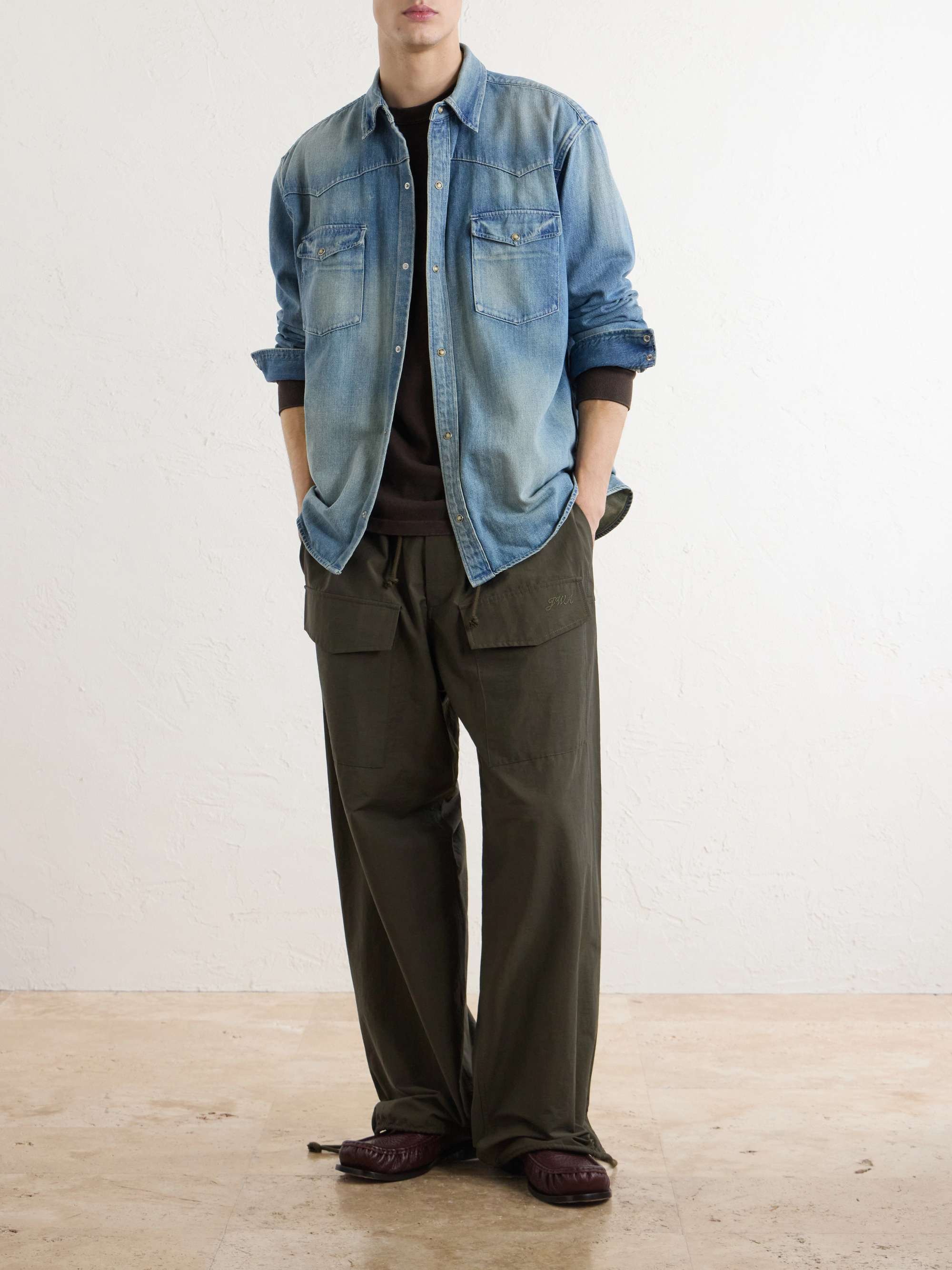 M*I様 A.PRESSE Vintage Western Denim Shir A.PRESSE Vintage Western Denim Shirt for Men | MR PORTER