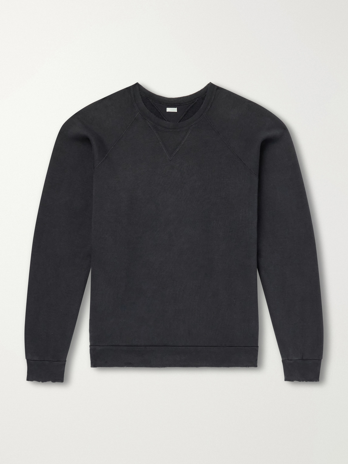 A.presse Vintage Cotton-fleece Sweatshirt In Black