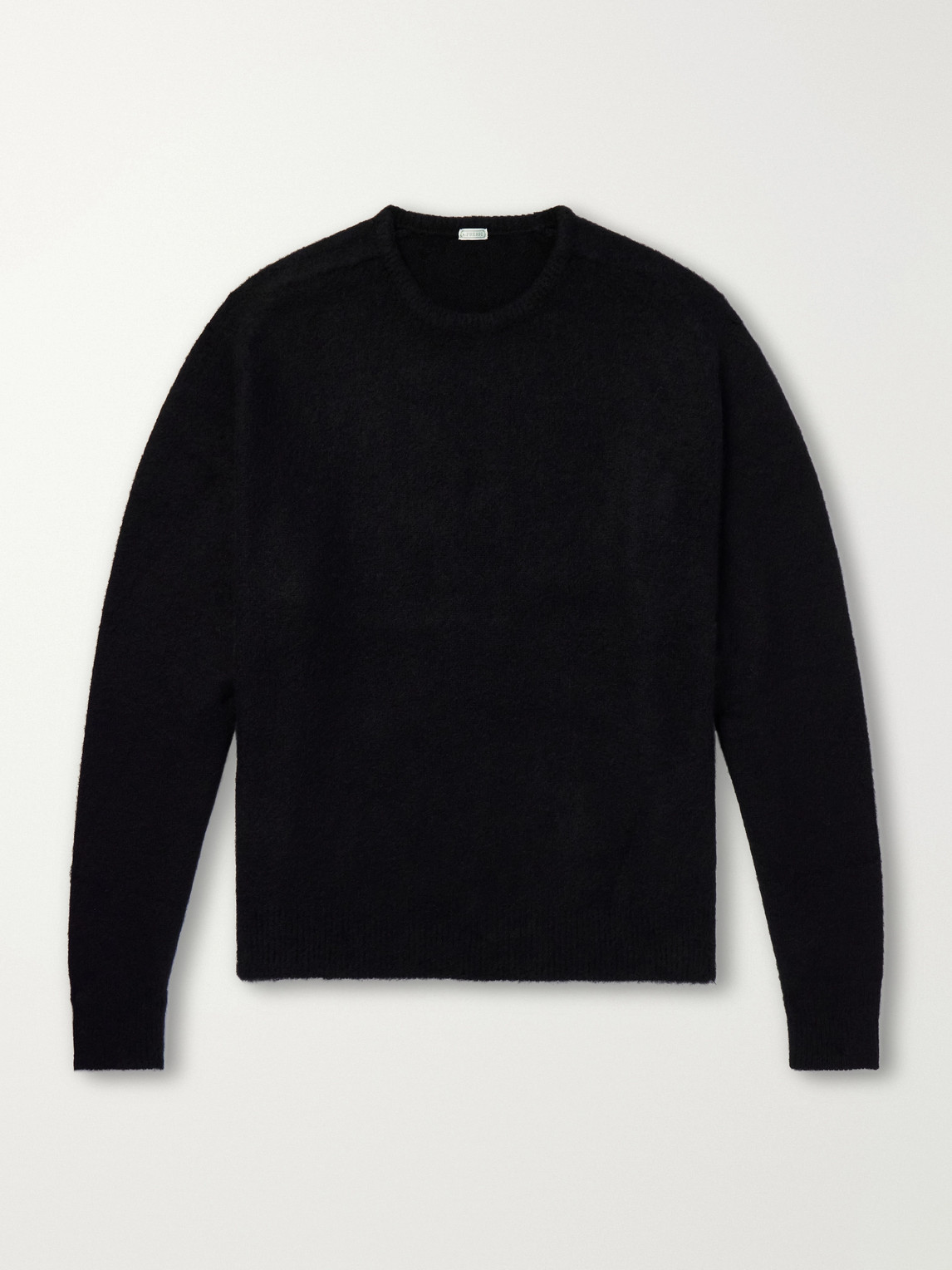 A.presse Brushed Cashmere Sweater In Black