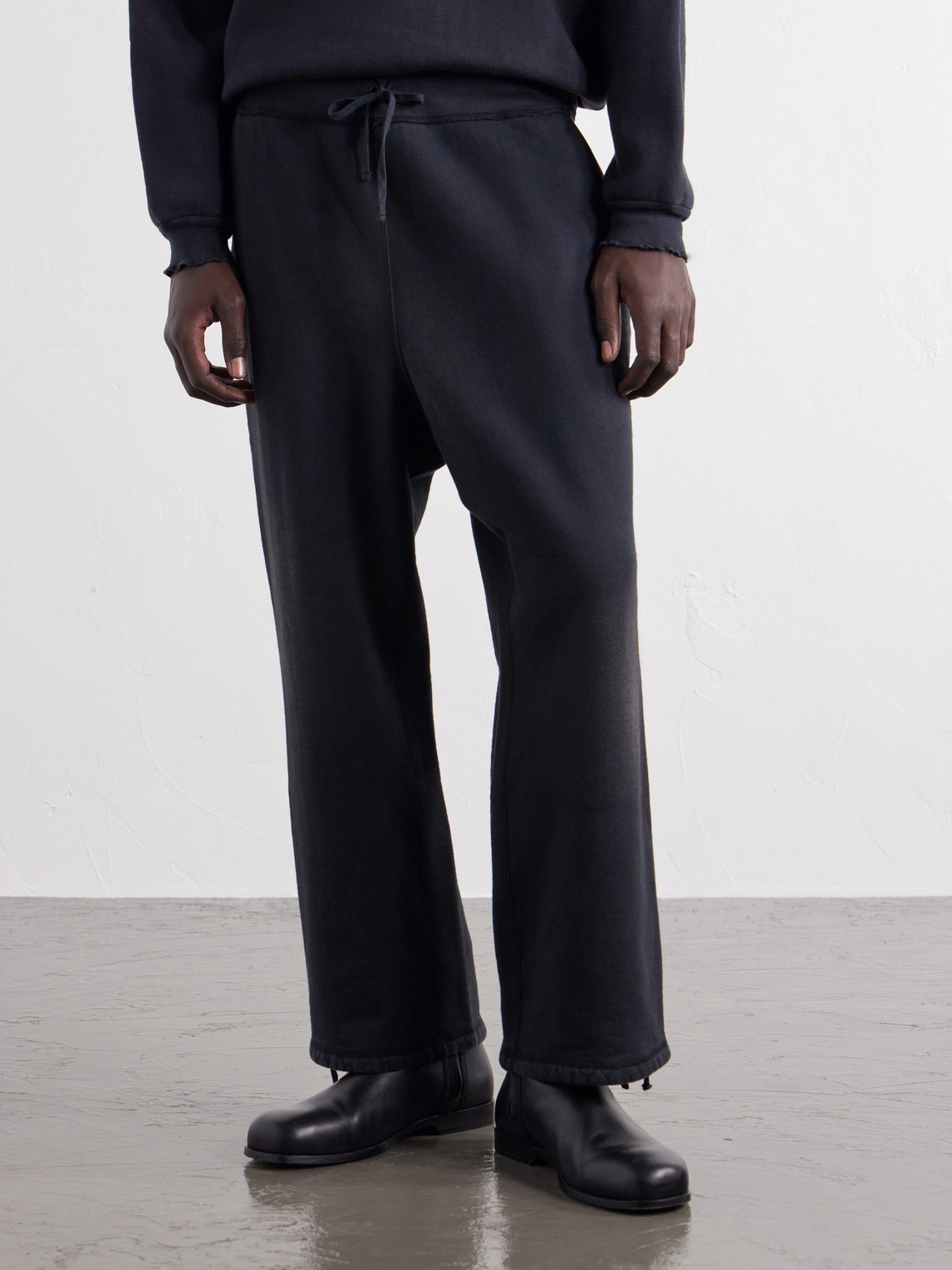 Straight-Leg Cotton-Jersey Sweatpants