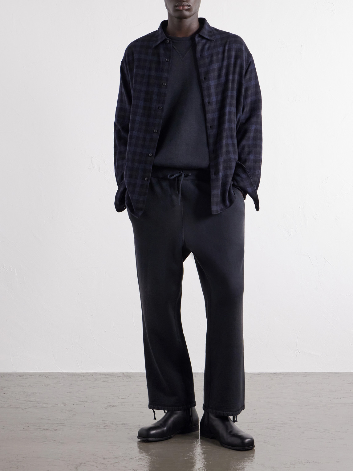 Straight-Leg Cotton-Jersey Sweatpants