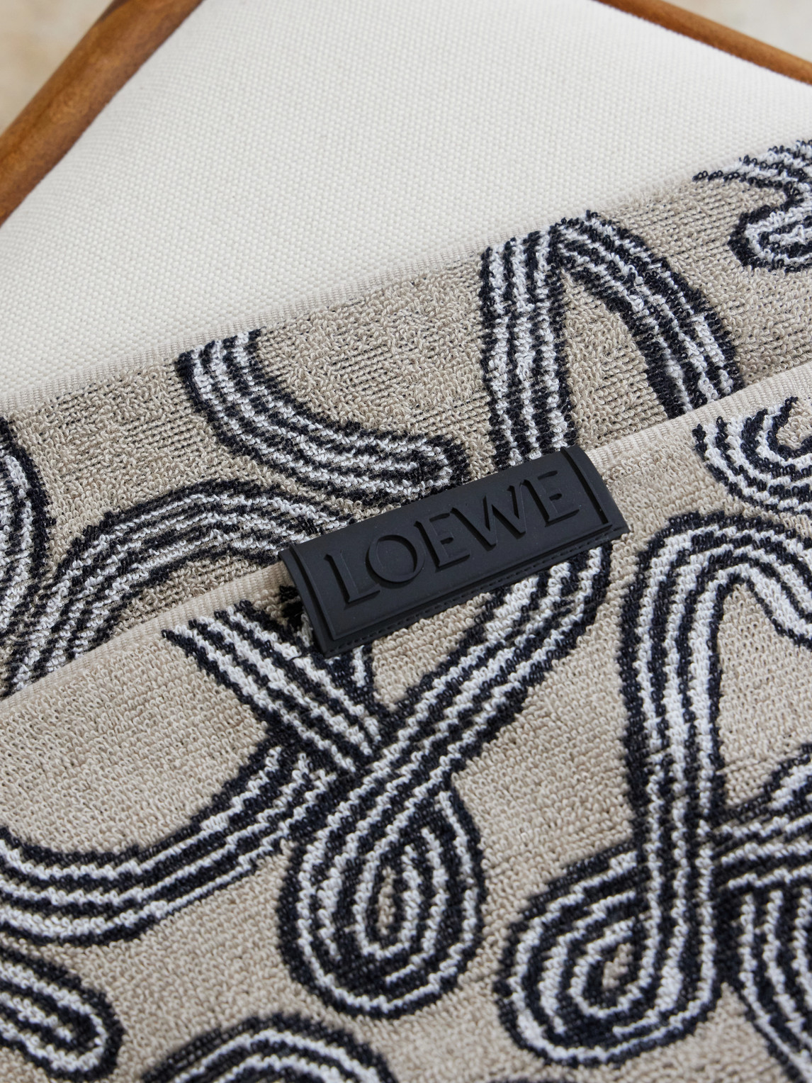  Loewe - Paula's Ibiza Logo-printed Cotton-terry Towel - Men - Blue 