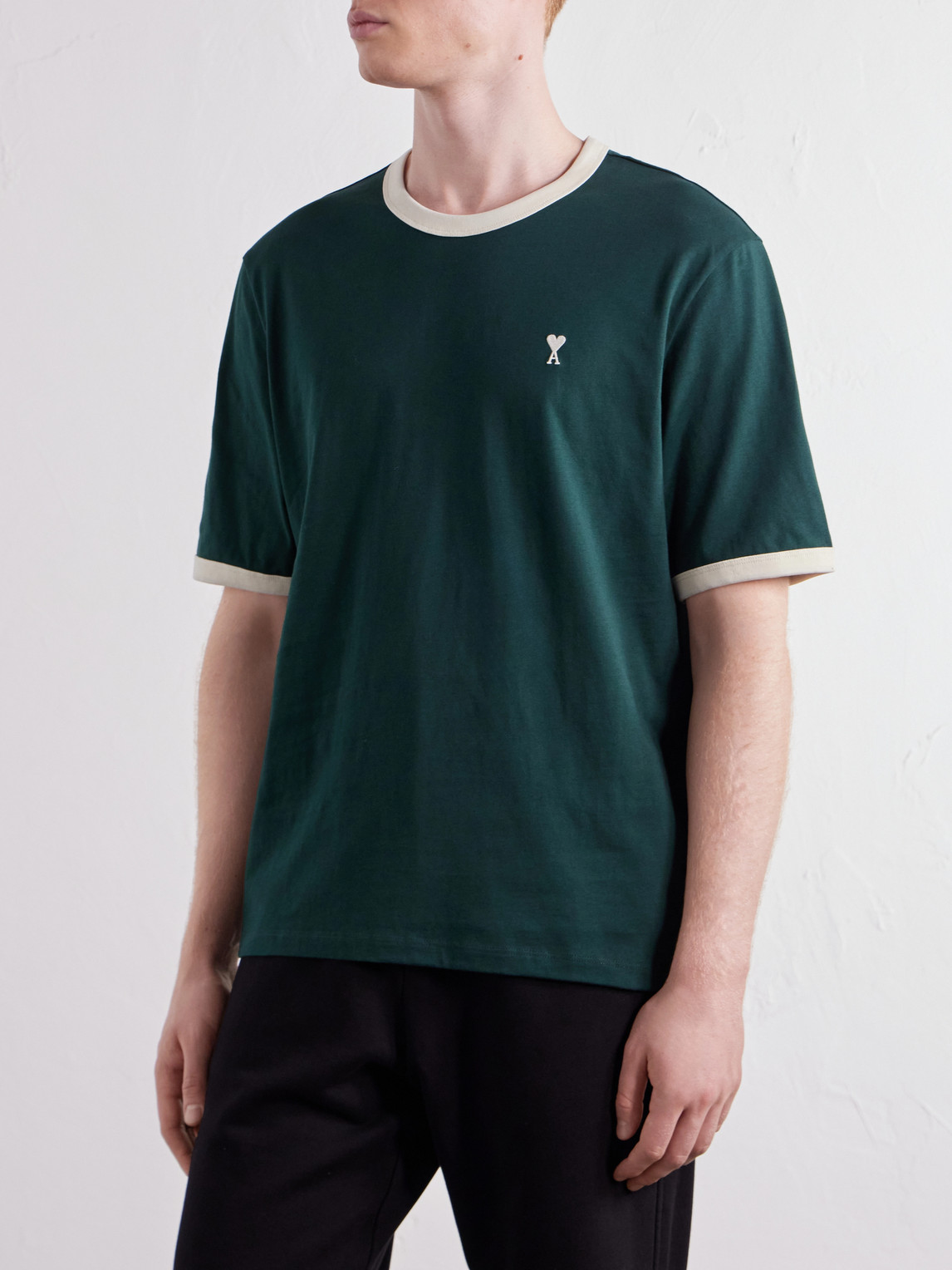 Logo-Embroidered Cotton-Jersey T-Shirt