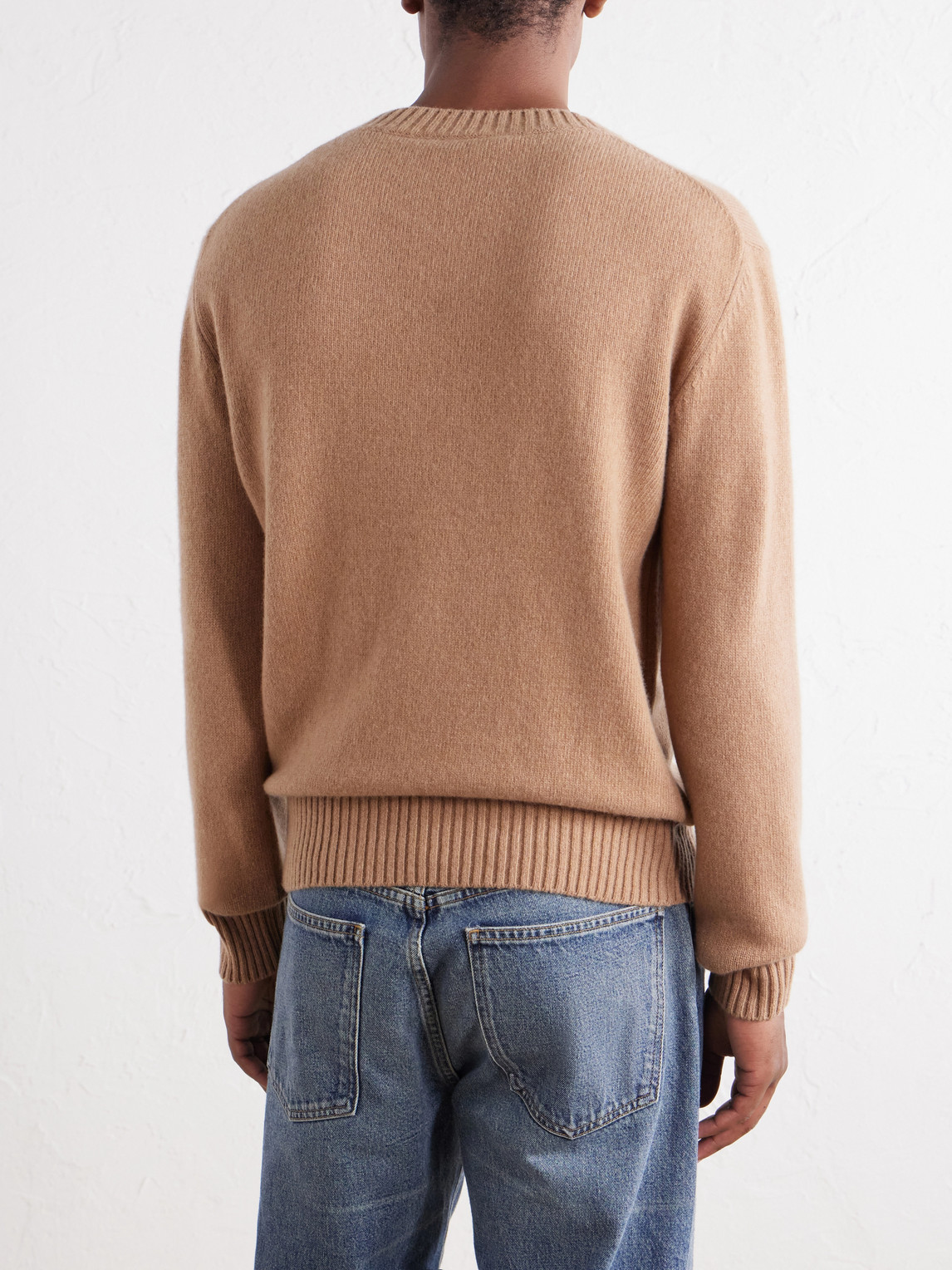 Logo-Embroidered Cashmere And Wool-Blend Sweater