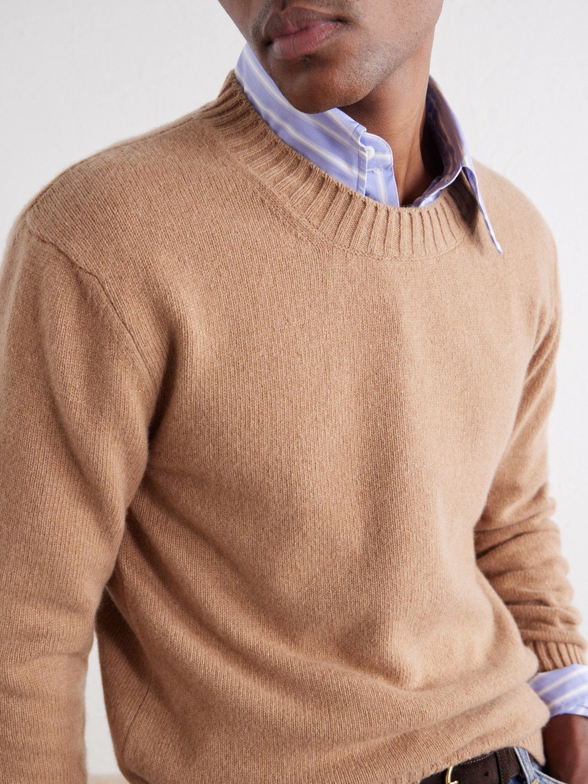 Logo-Embroidered Cashmere And Wool-Blend Sweater