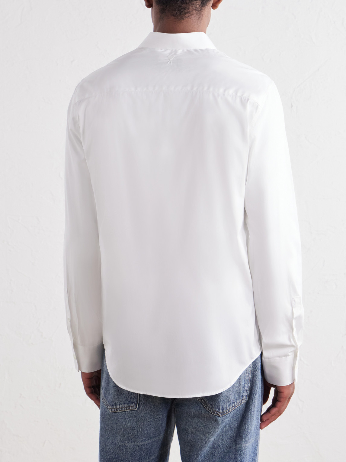 Tailor Logo-Embroidered Cotton-Poplin Shirt