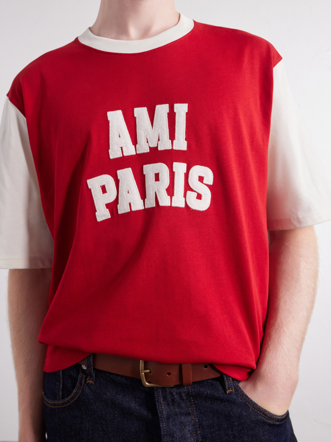 Logo-Appliquéd Cotton-Jersey T-Shirt