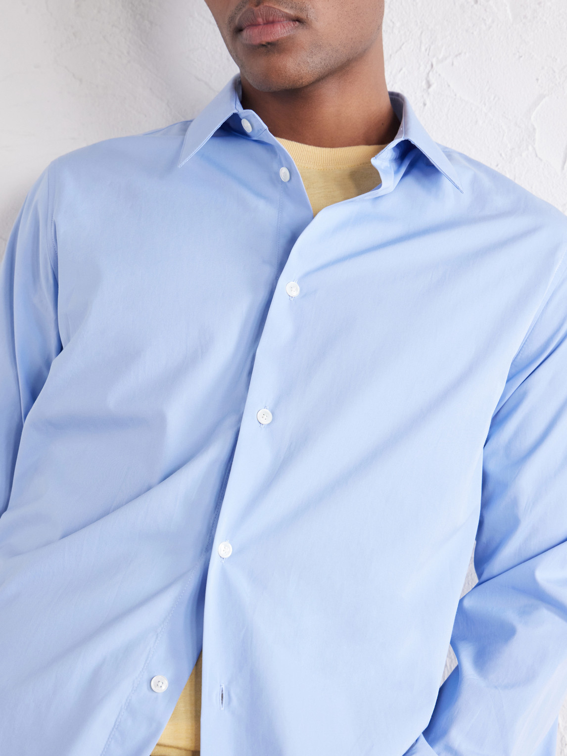 Tailor Logo-Embroidered Cotton-Poplin Shirt