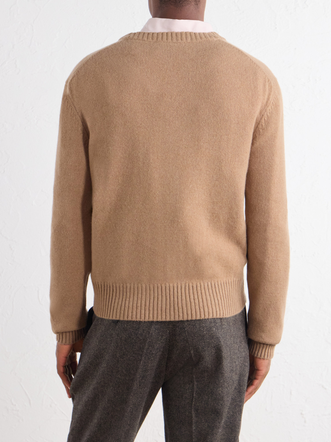Logo-Embroidered Cashmere And Wool-Blend Cardigan