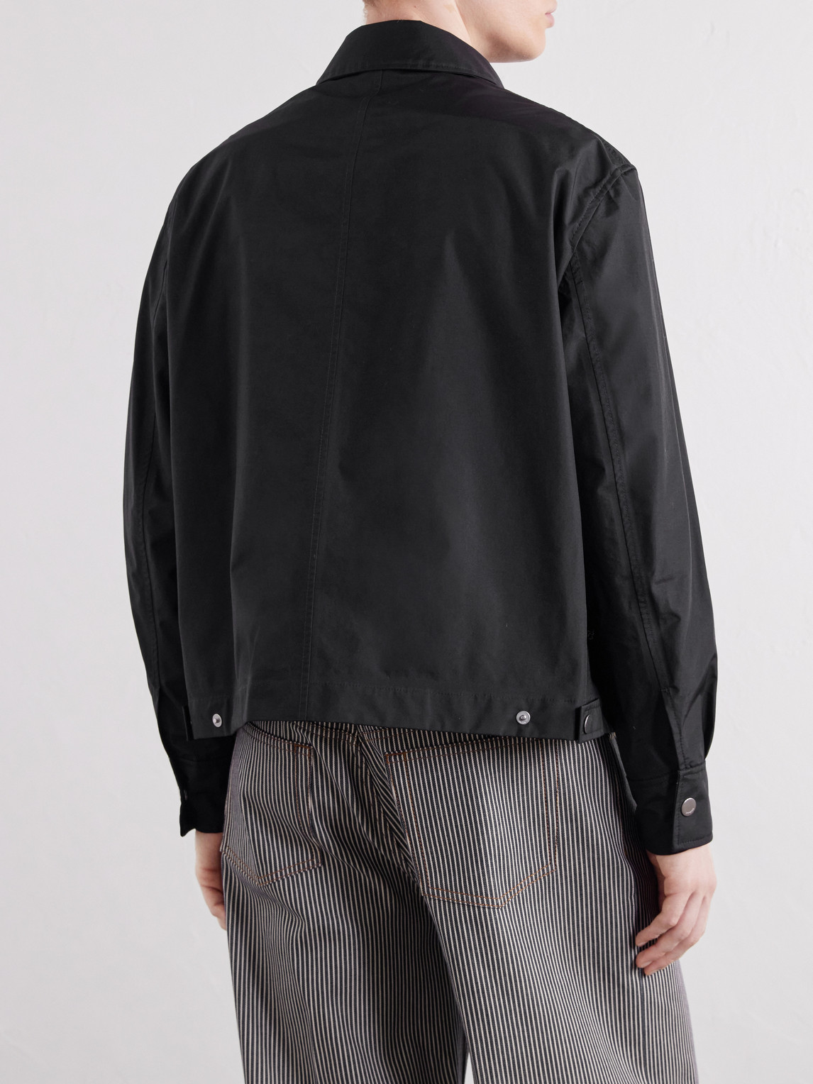 Logo-Appliquéd Shell Blouson Jacket