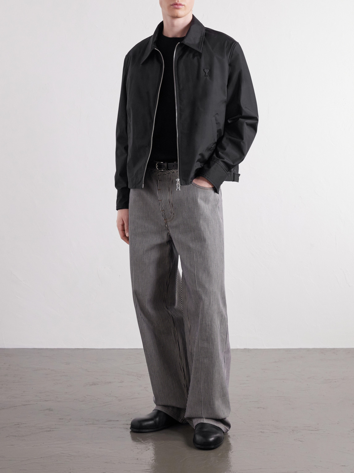 Logo-Appliquéd Shell Blouson Jacket
